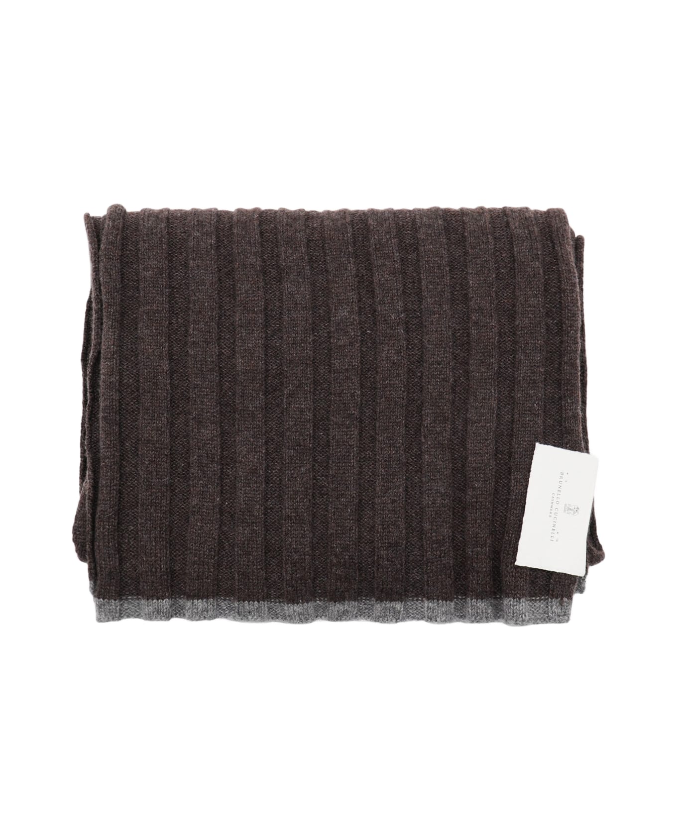 Brunello Cucinelli Brown Cashmere Scarf - Brown