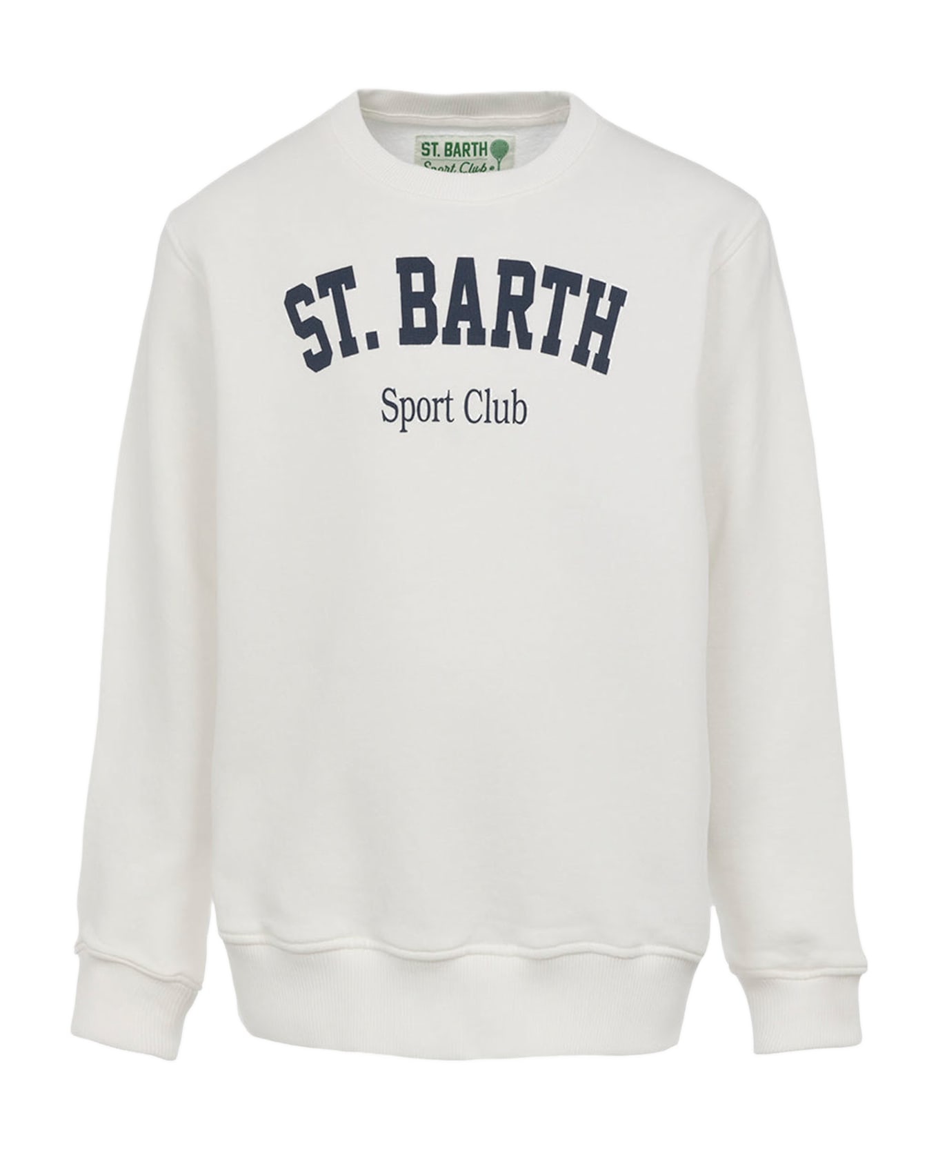 MC2 Saint Barth Cotton Sweatshirt With Logo - White