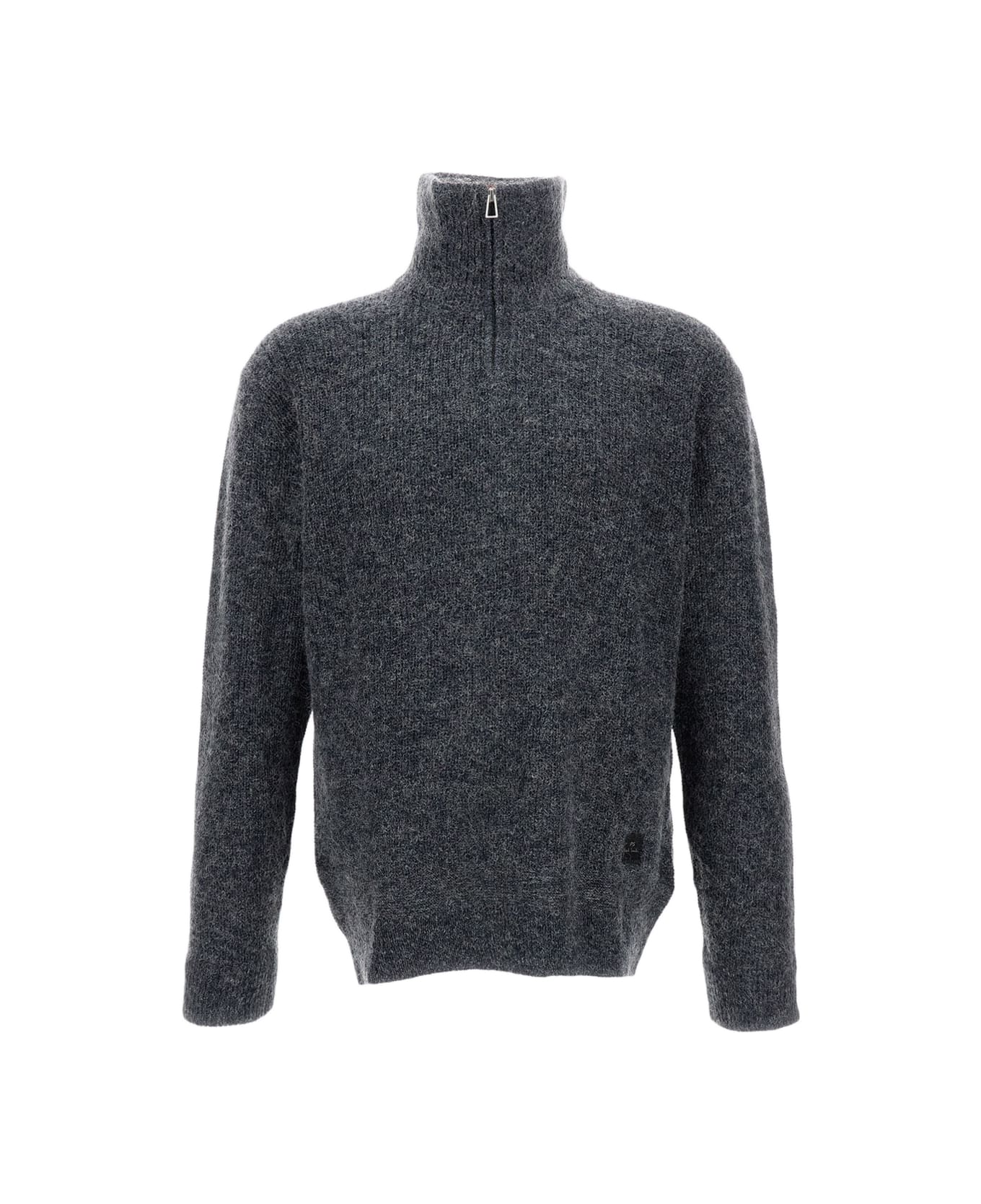 Paul Smith Mens Sweater Zip Neck - Grey