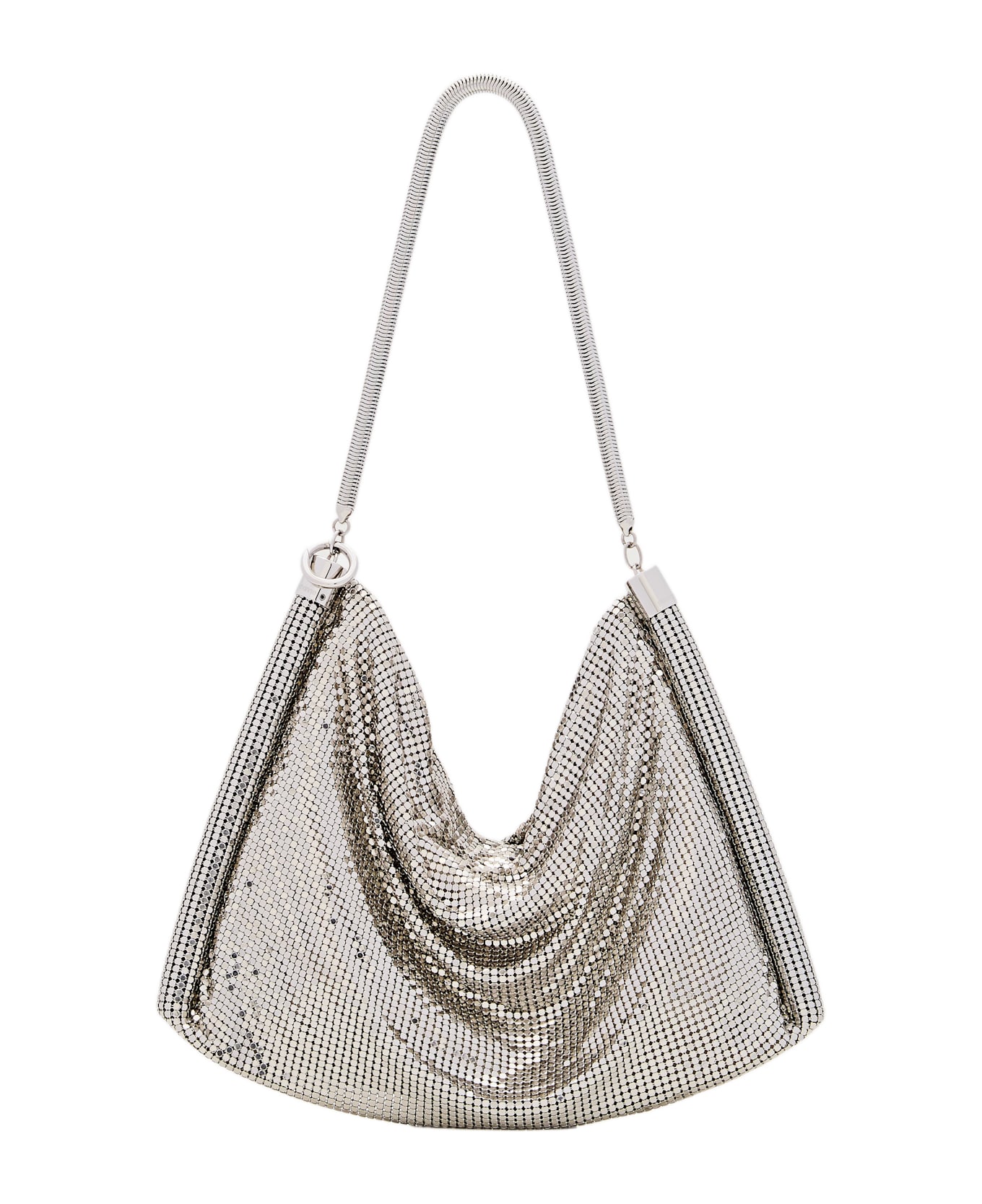 Paco Rabanne Pixel Tube Aluminum Shoulder Bag - Silver