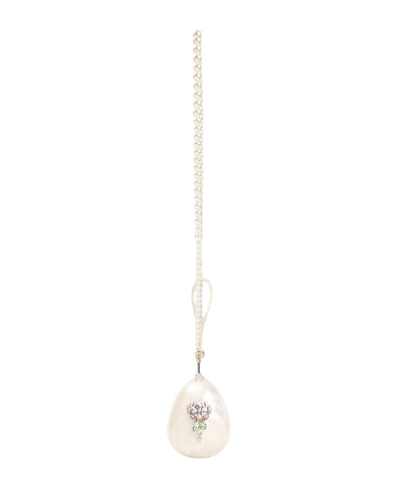 Simone Rocha Embellished Micro Egg Bag - Pearl Pink Multi