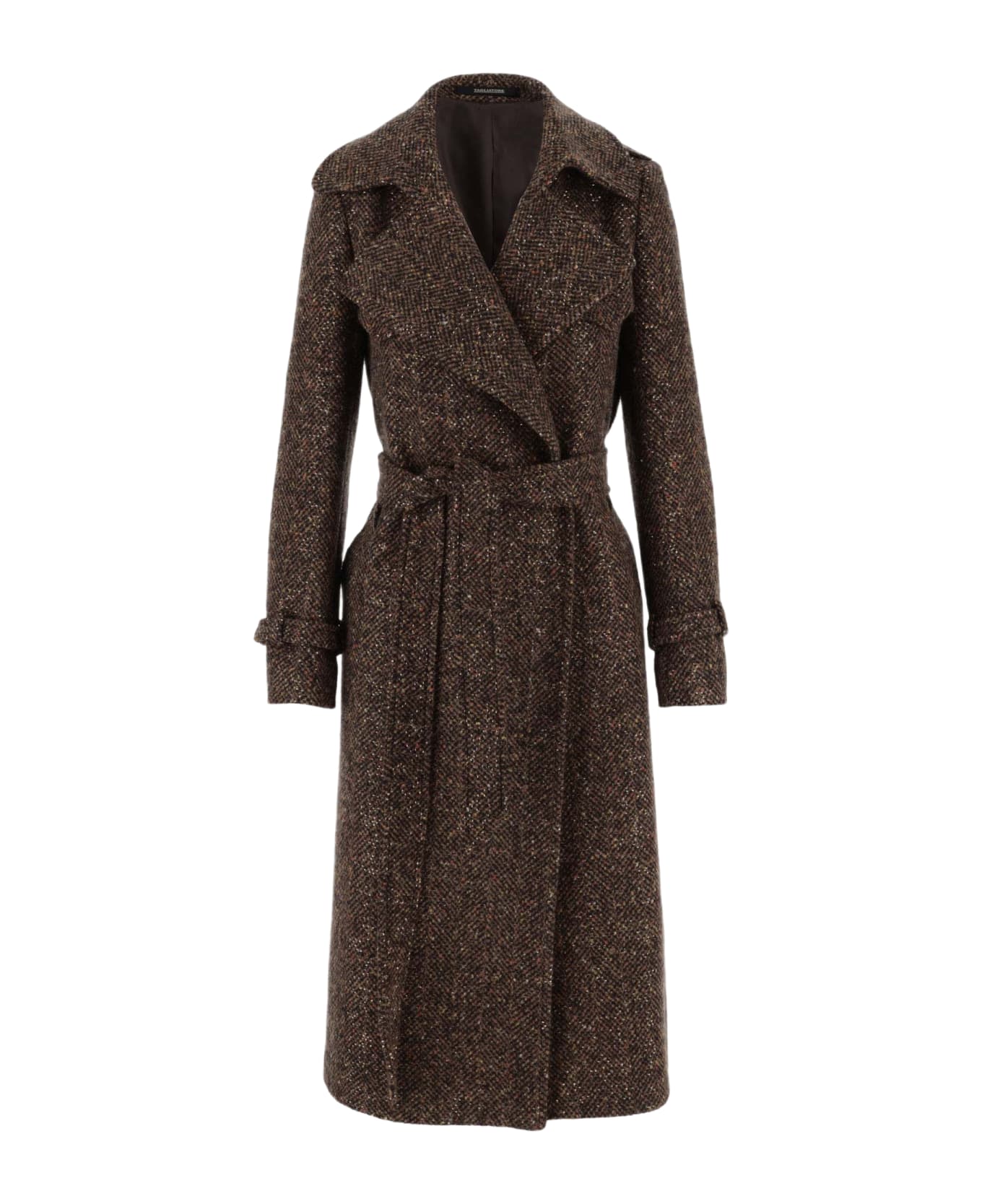 Tagliatore Wool Blend Tweed Long Coat | italist