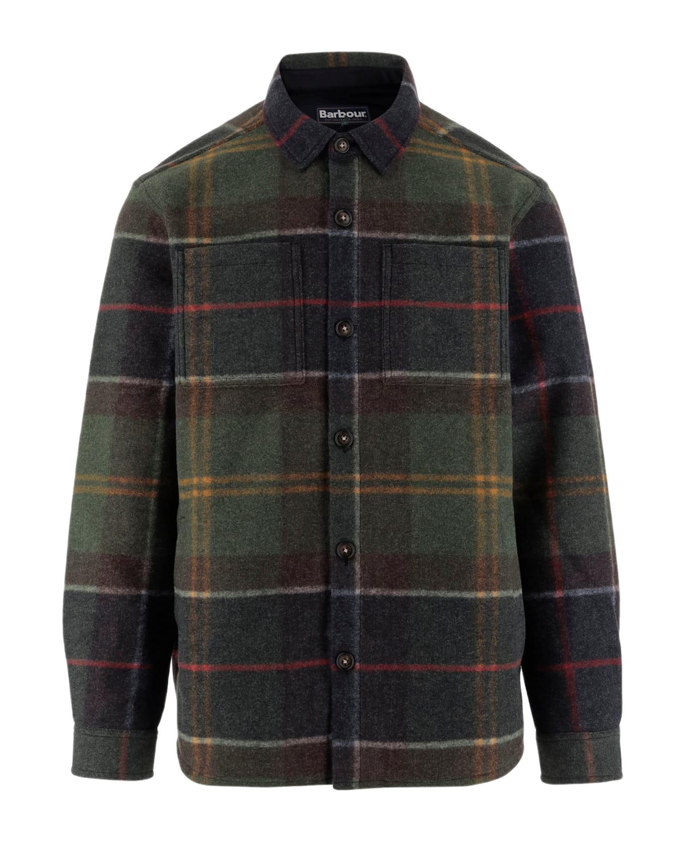 Barbour Oversize Shirt With Check Pattern - Red