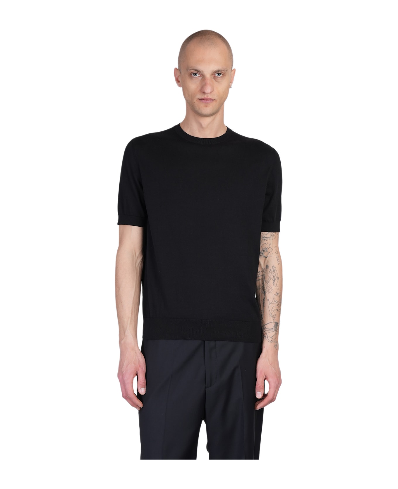 Zegna T-shirt In Black Cotton - black