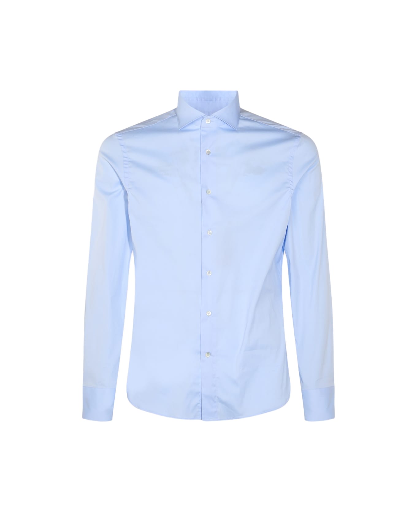 Canali Light Blue Cotton Shirt