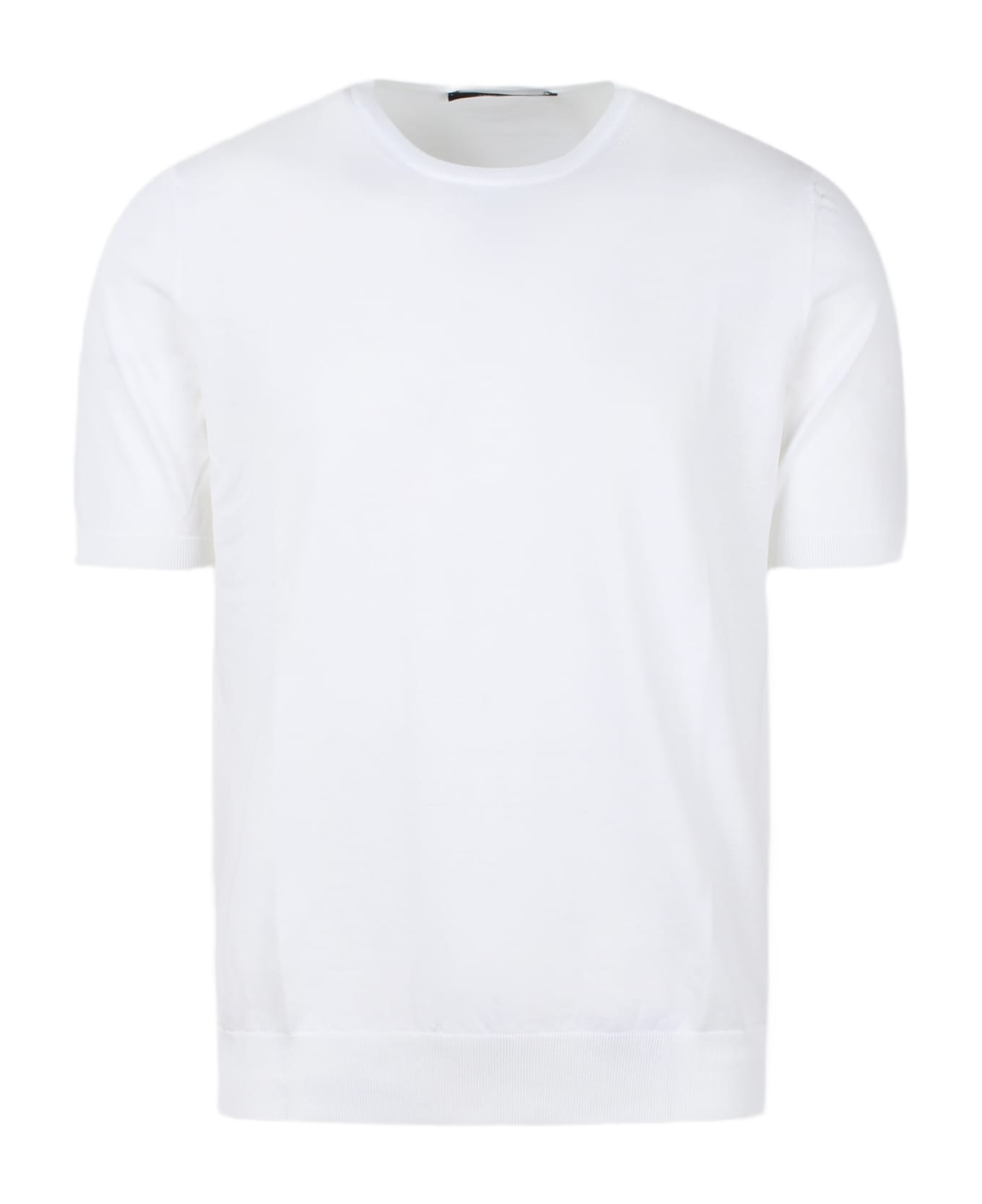 Tagliatore Cotton Knit T-shirt - White