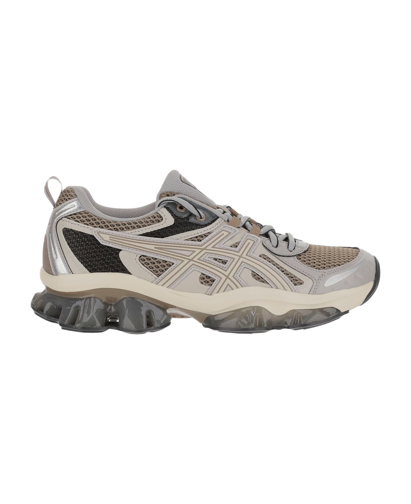 Asics Multicolor Mesh And Rubber Gel Quantum Kinetic Sneakers - PEPPERCEMENTGREY