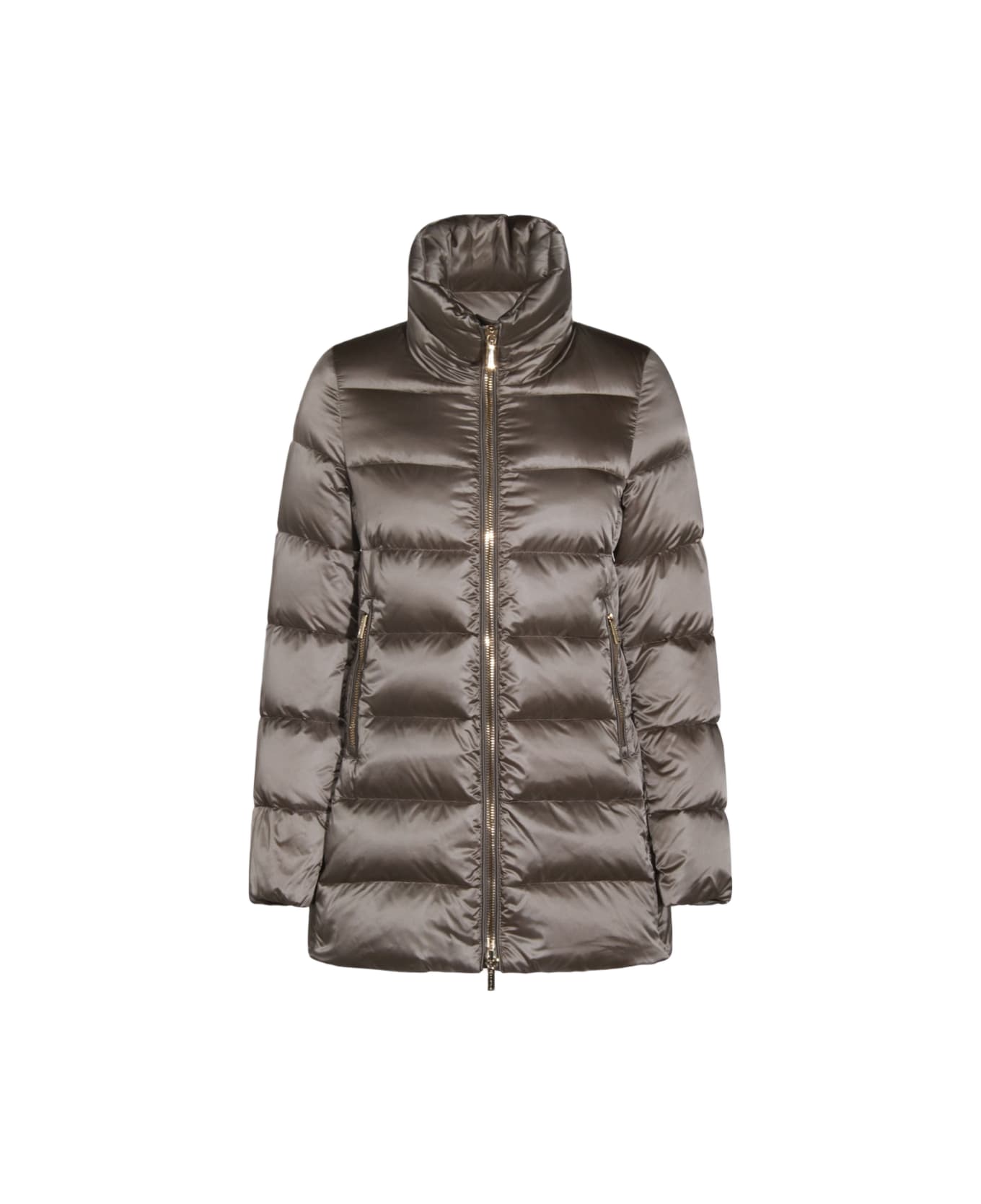 Moorer Beige Dorado Down Jacket - Silver
