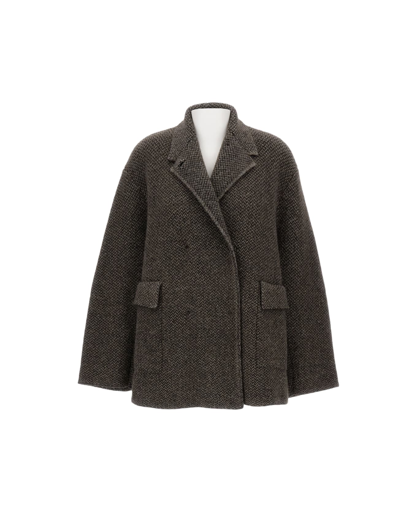 Boboutic Double-breasted Jacket - Brown