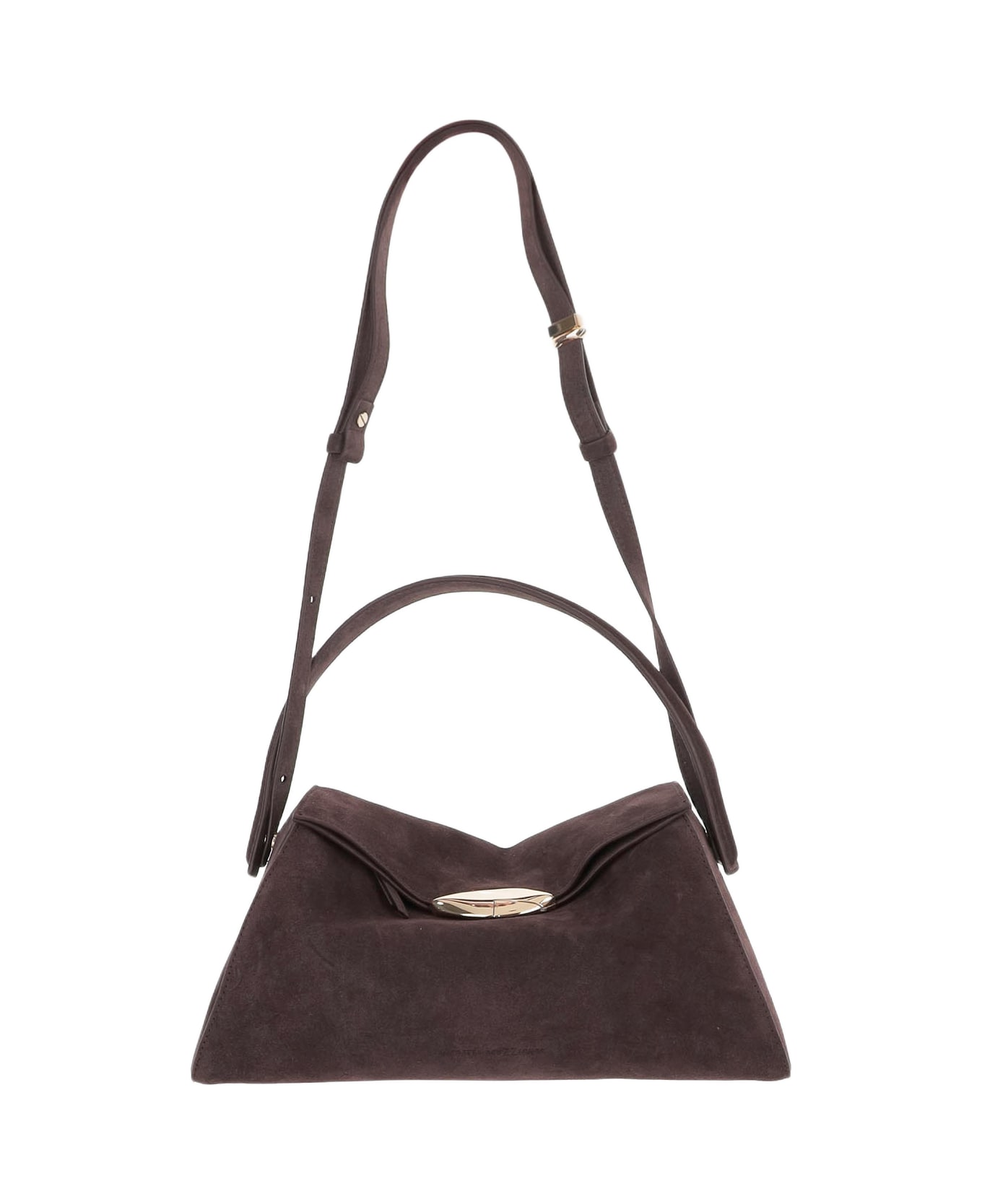 Benedetta Bruzziches Large Elif Suede Bag - Brown