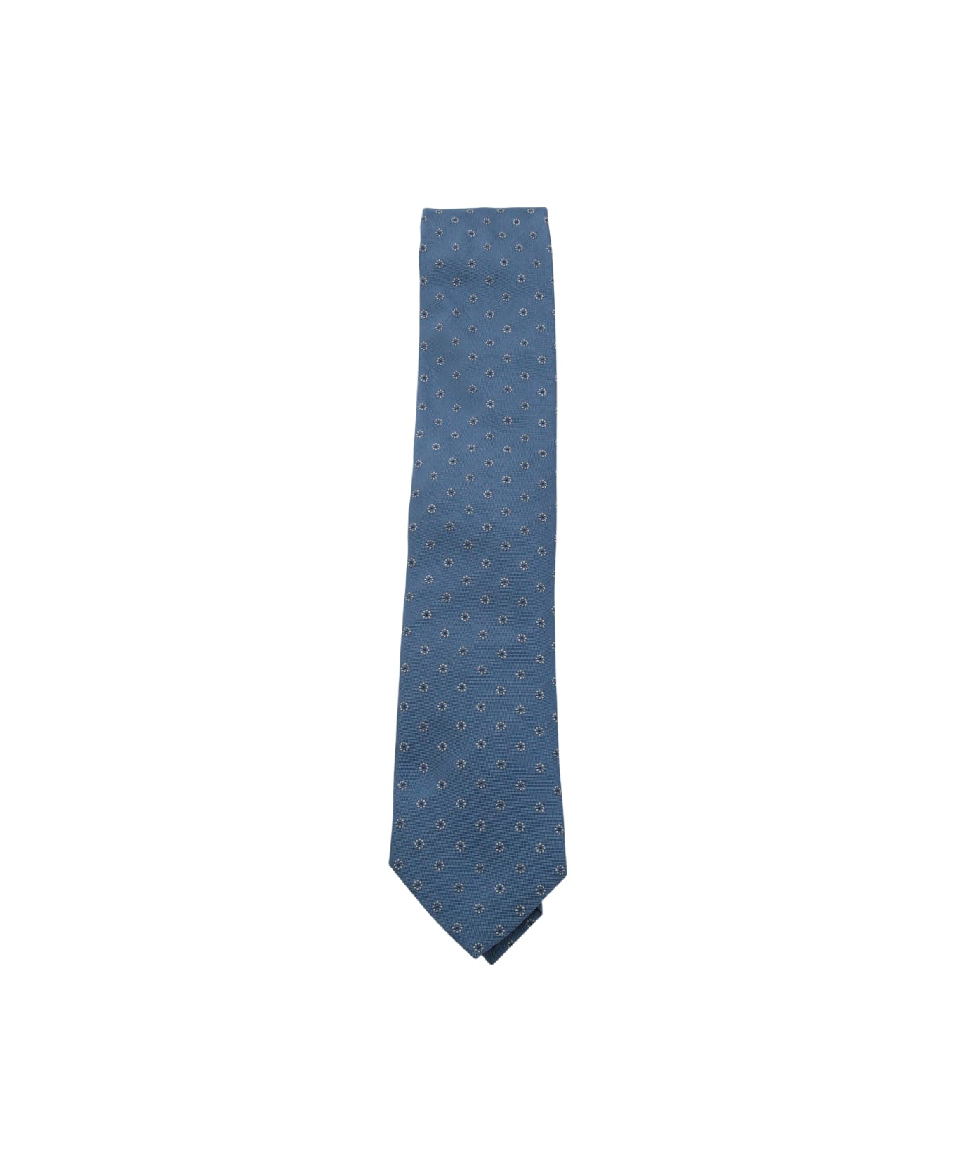 Zegna Light Blue Silk Tie - Blue