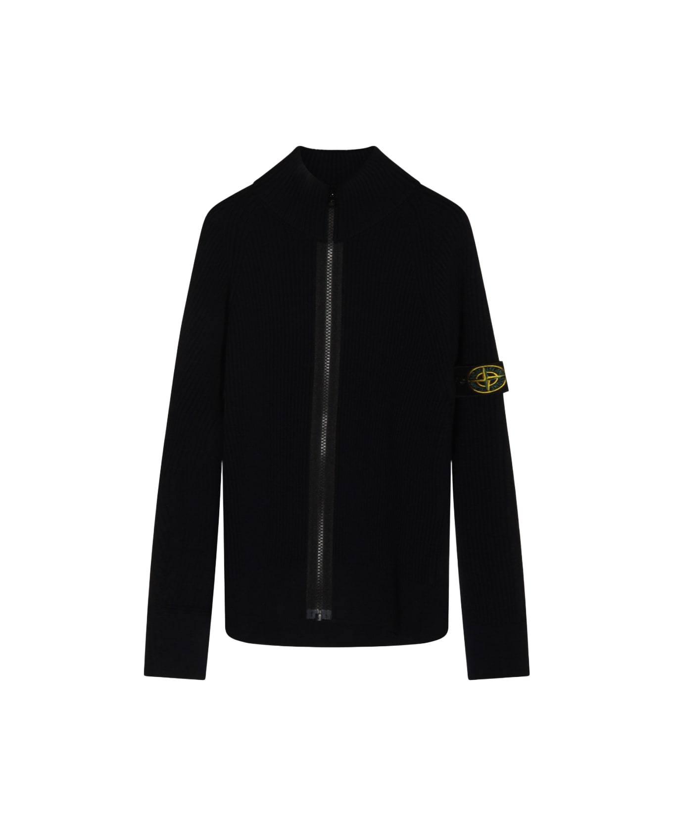 Stone Island Blue Wool Knitwear - Blue