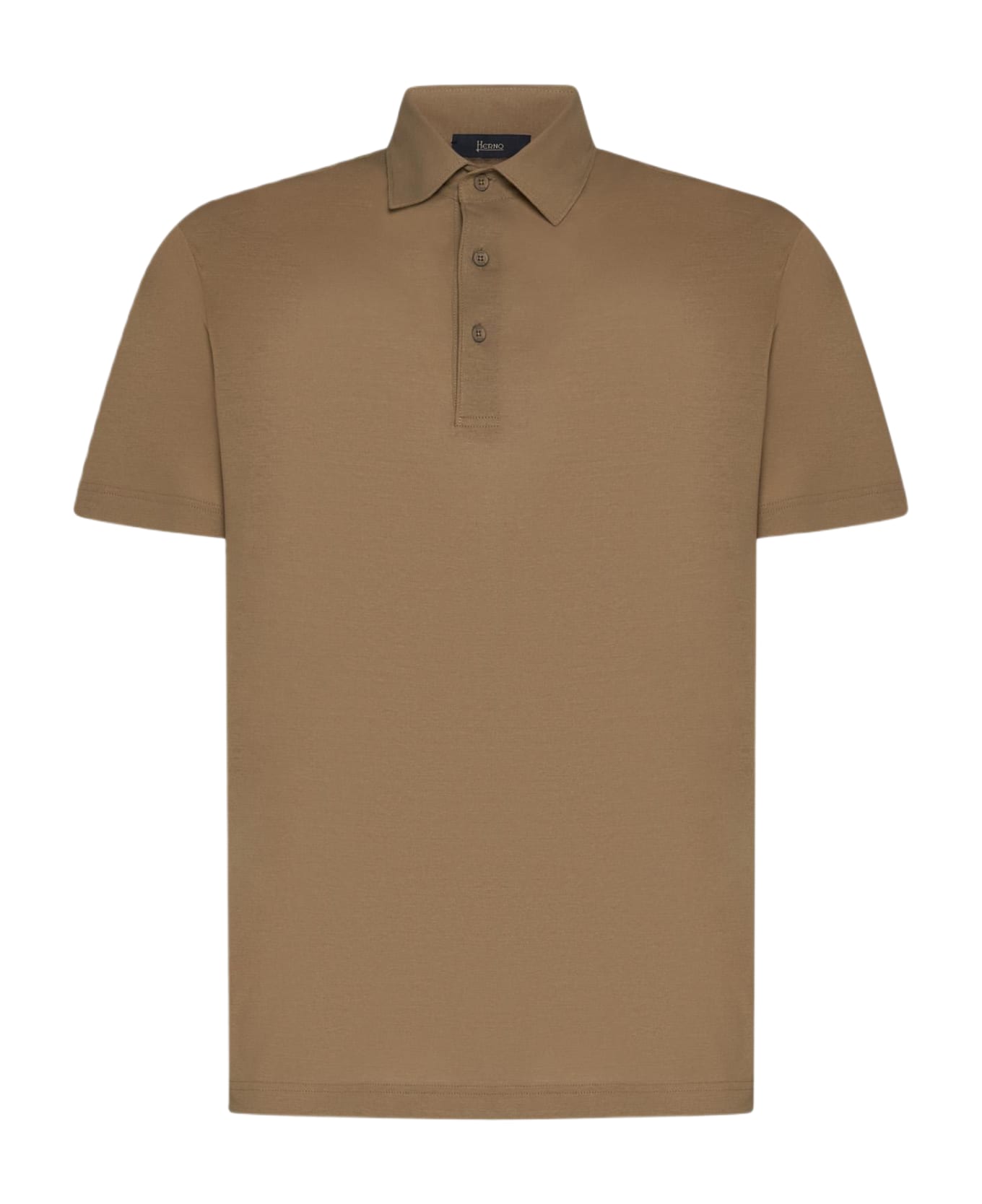 Herno Cotton Polo Shirt - Sabbia