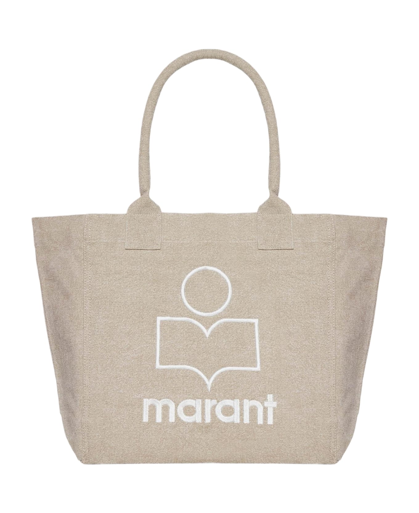 Isabel Marant Yenky Cotton Small Tote Bag - BEIGE