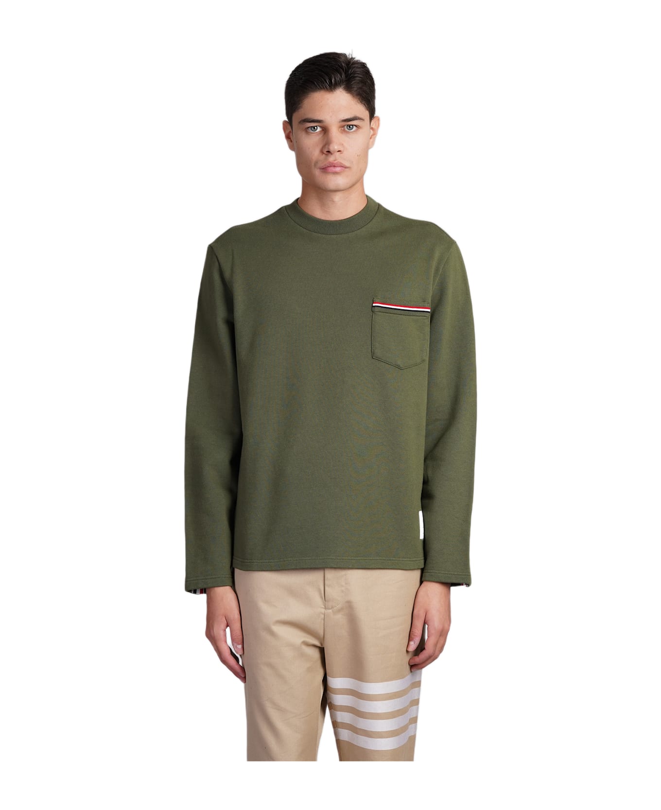 Thom Browne Sweatshirt In Green Cotton - green