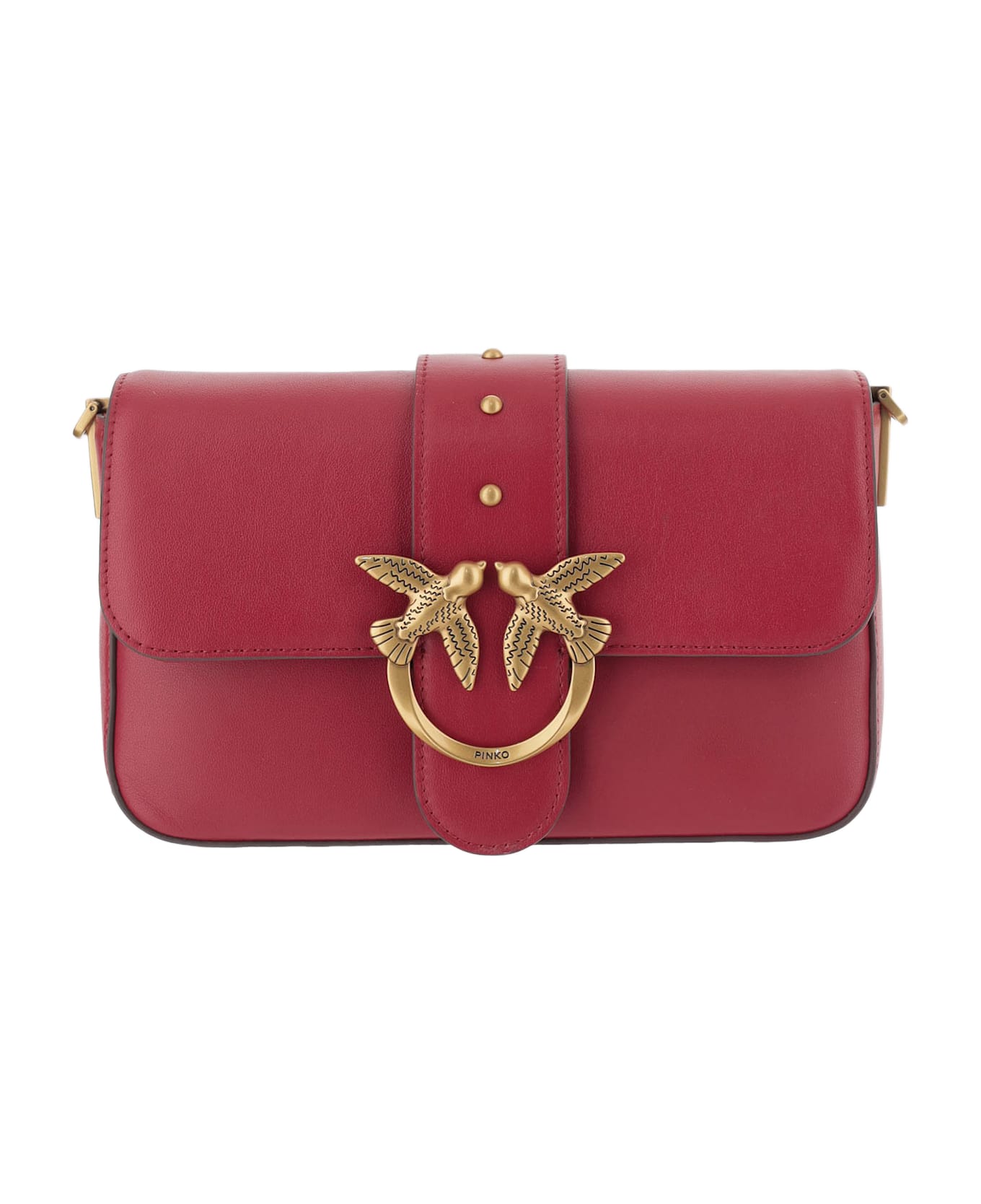 Pinko Classic Love Bag Slouchy Shoulder Bag - Red