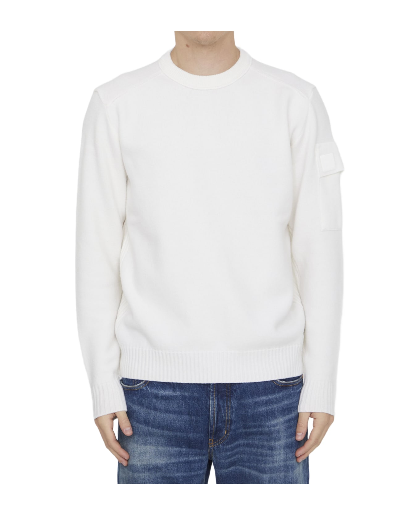 C.P. Company Wool Sweater - WHITE