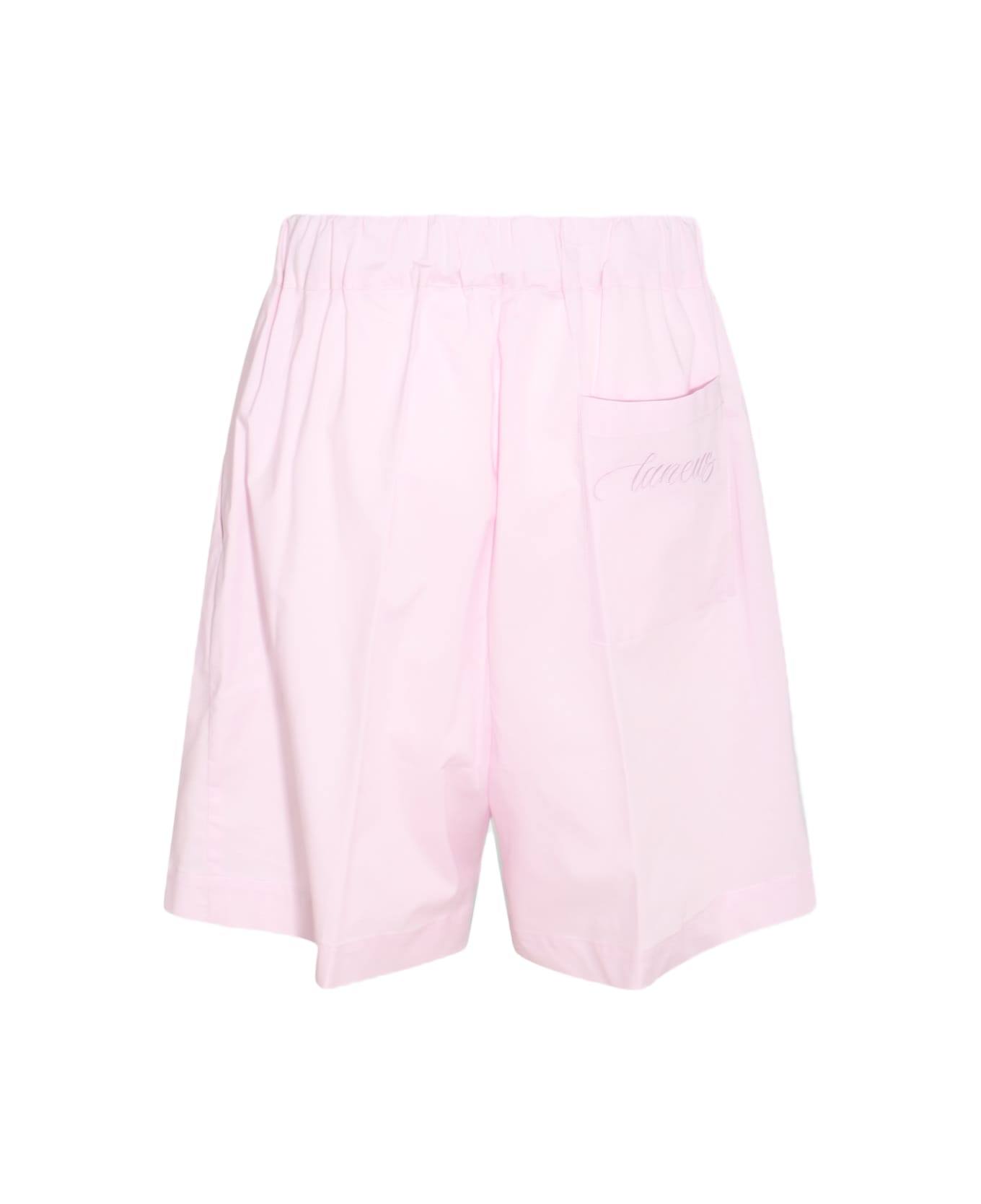Laneus Pink Cotton Shorts - Pink