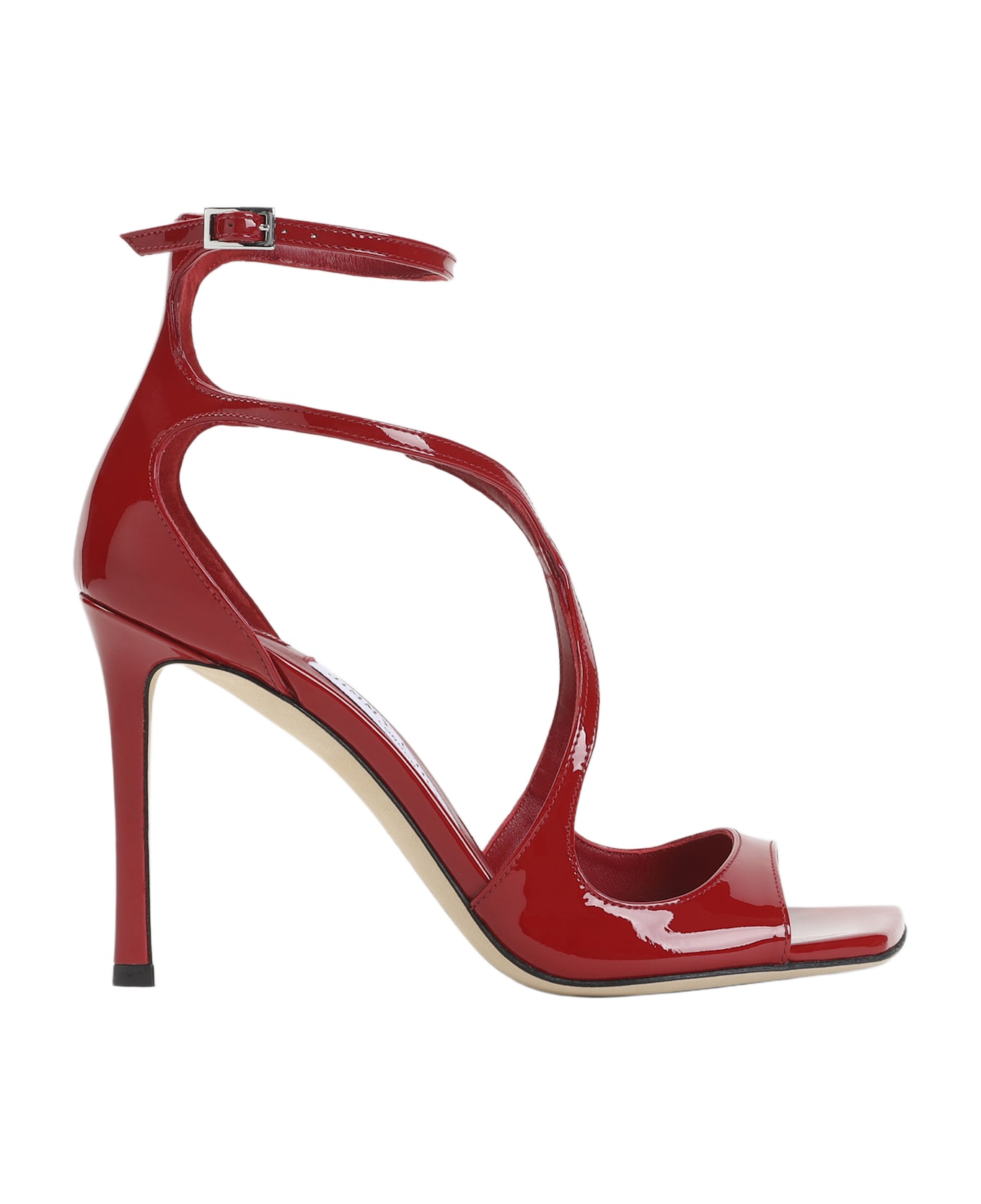 Jimmy Choo Azia 95 Sandals - Ruby Red