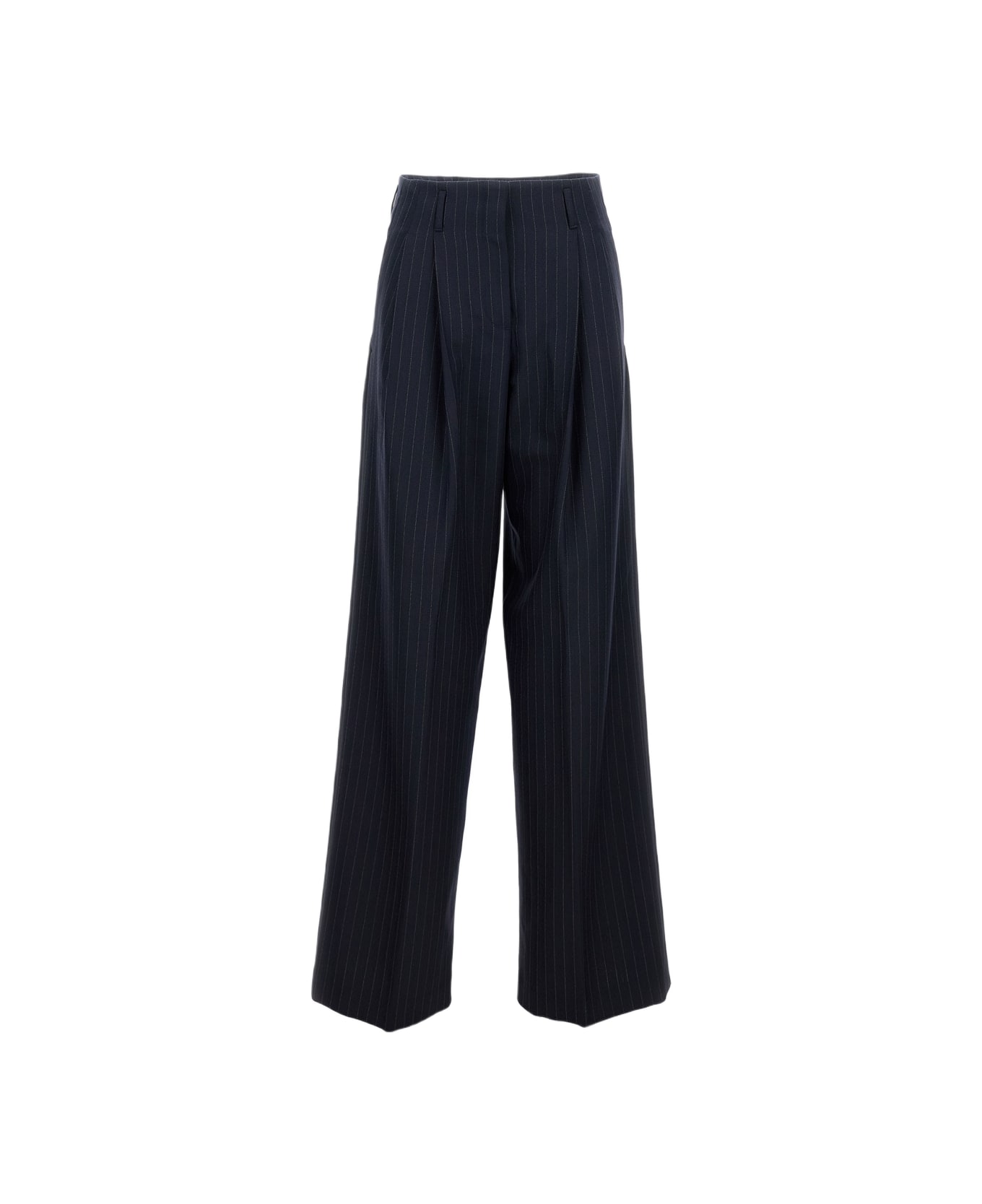 Golden Goose Tailored Pinstripe Trousers - Blue