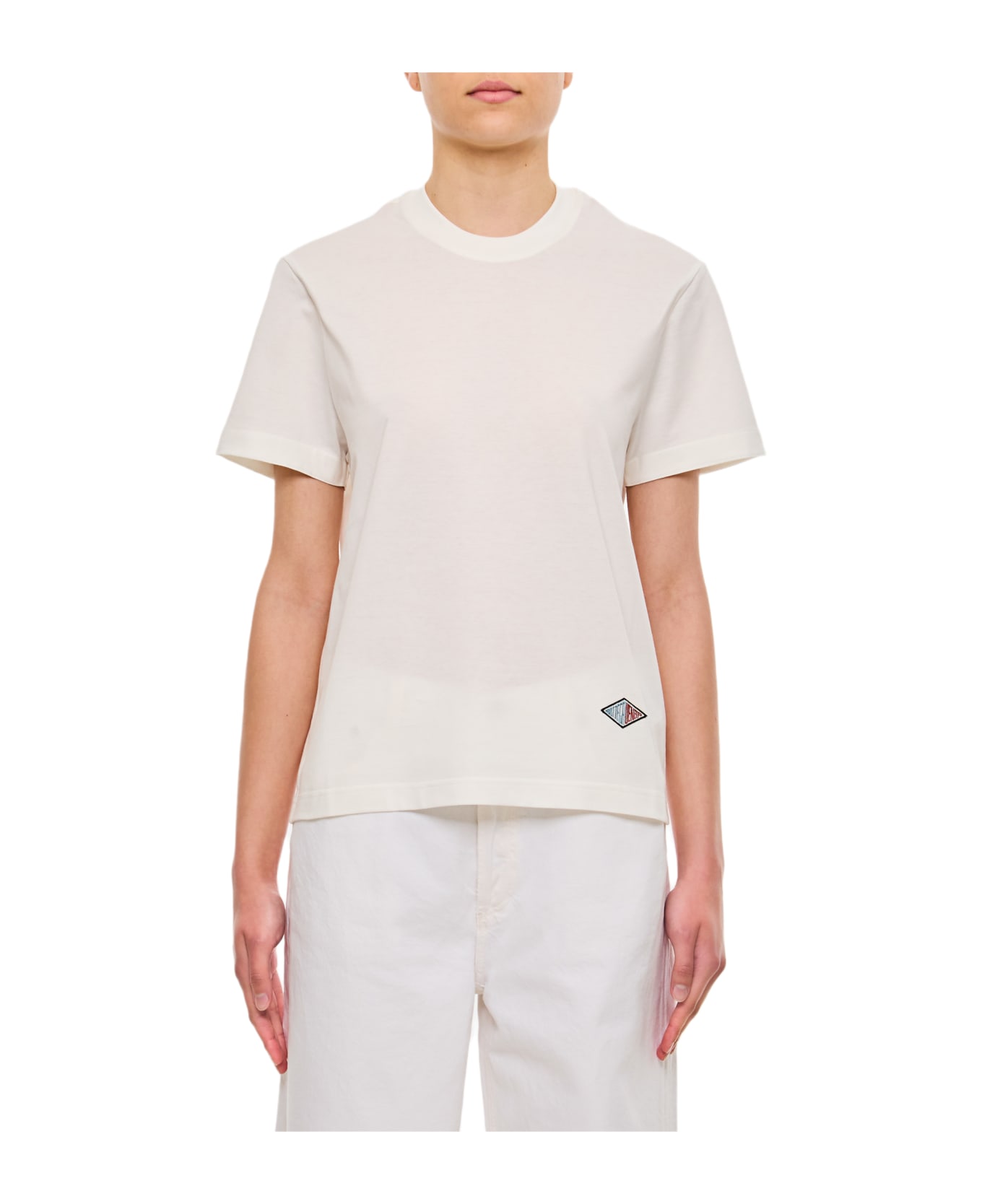 Bottega Veneta Light Cotton Jersey T-shirt - CHALK Tシャツ