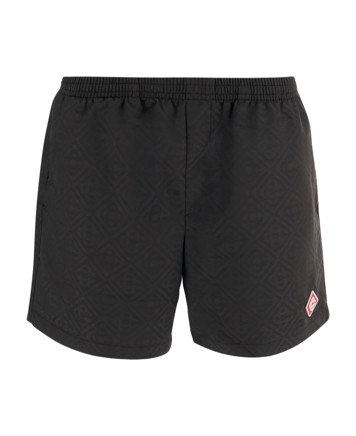 Casablanca Short Pants With Logo - Black