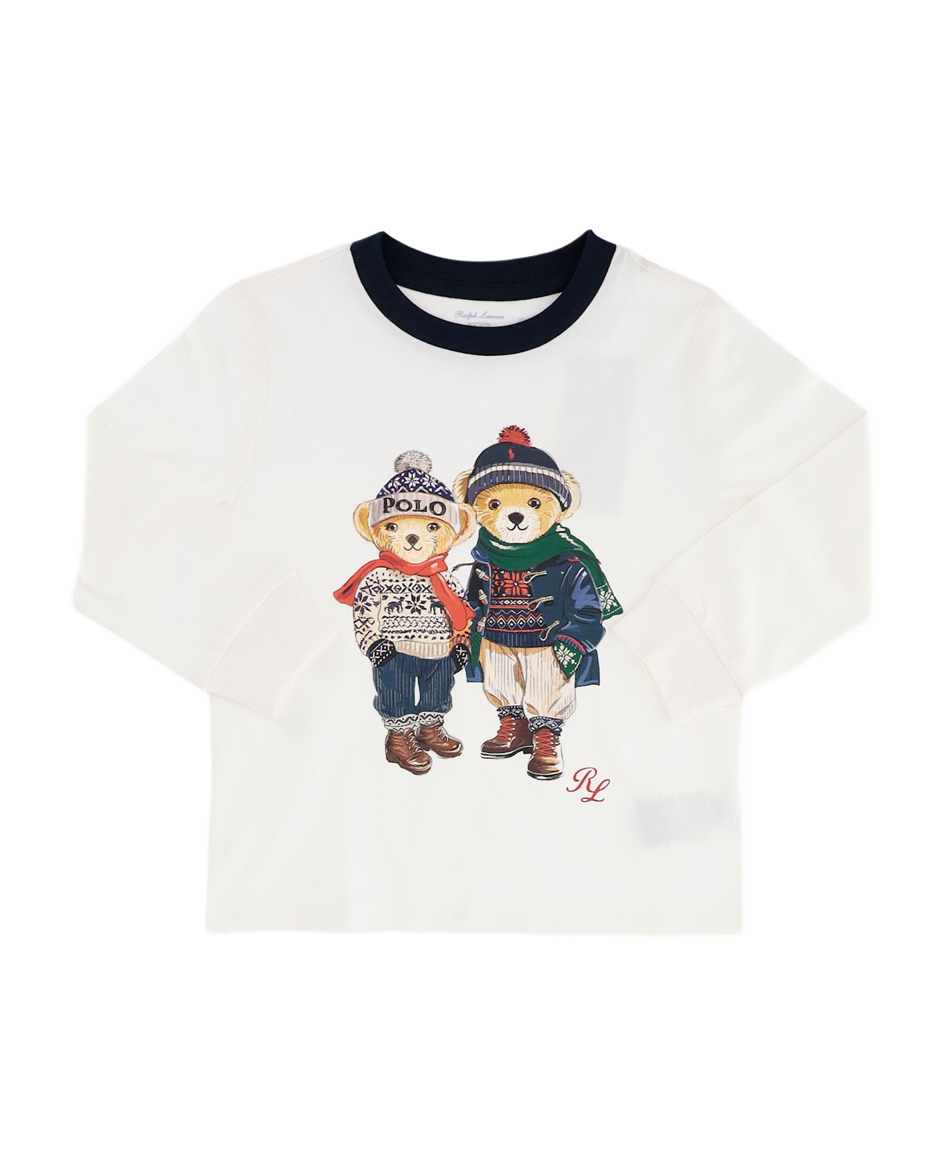 Ralph Lauren Cotton T-shirt With Polo Bear Pattern - NEVIS