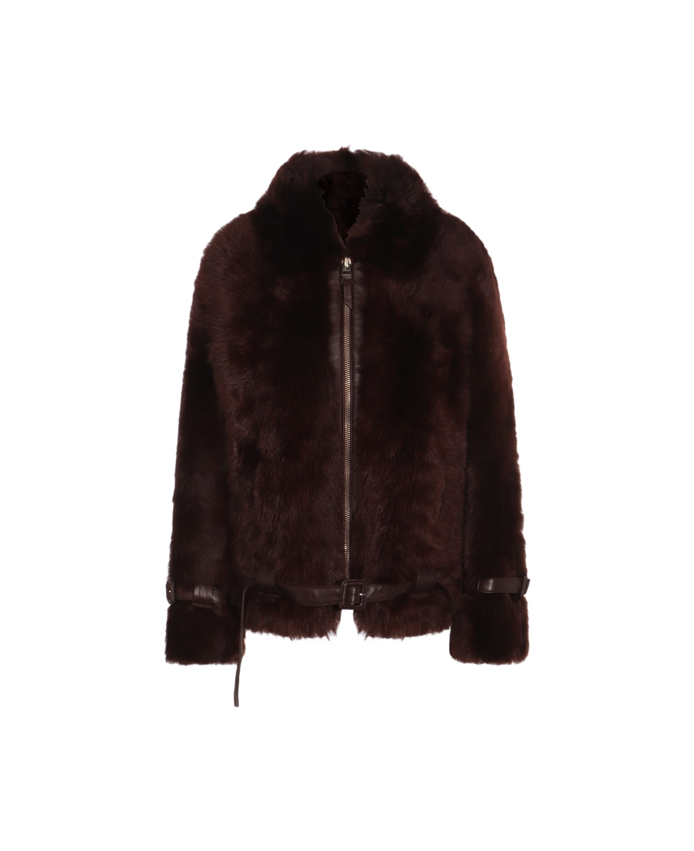 Tom Ford Dark Brown Leather Jacket - Brown