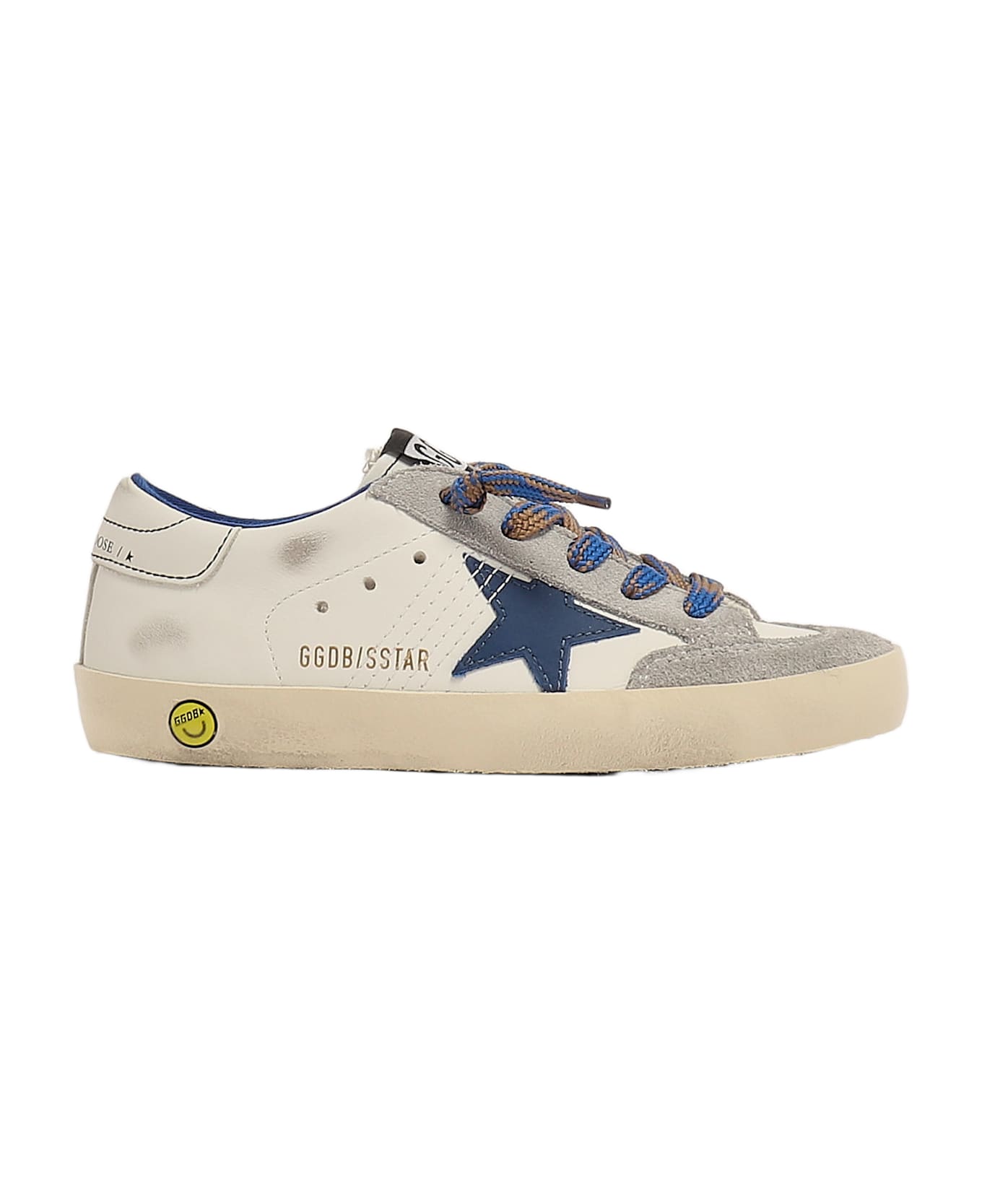 Golden Goose Super Star Sneaker - BIANCO-BLU