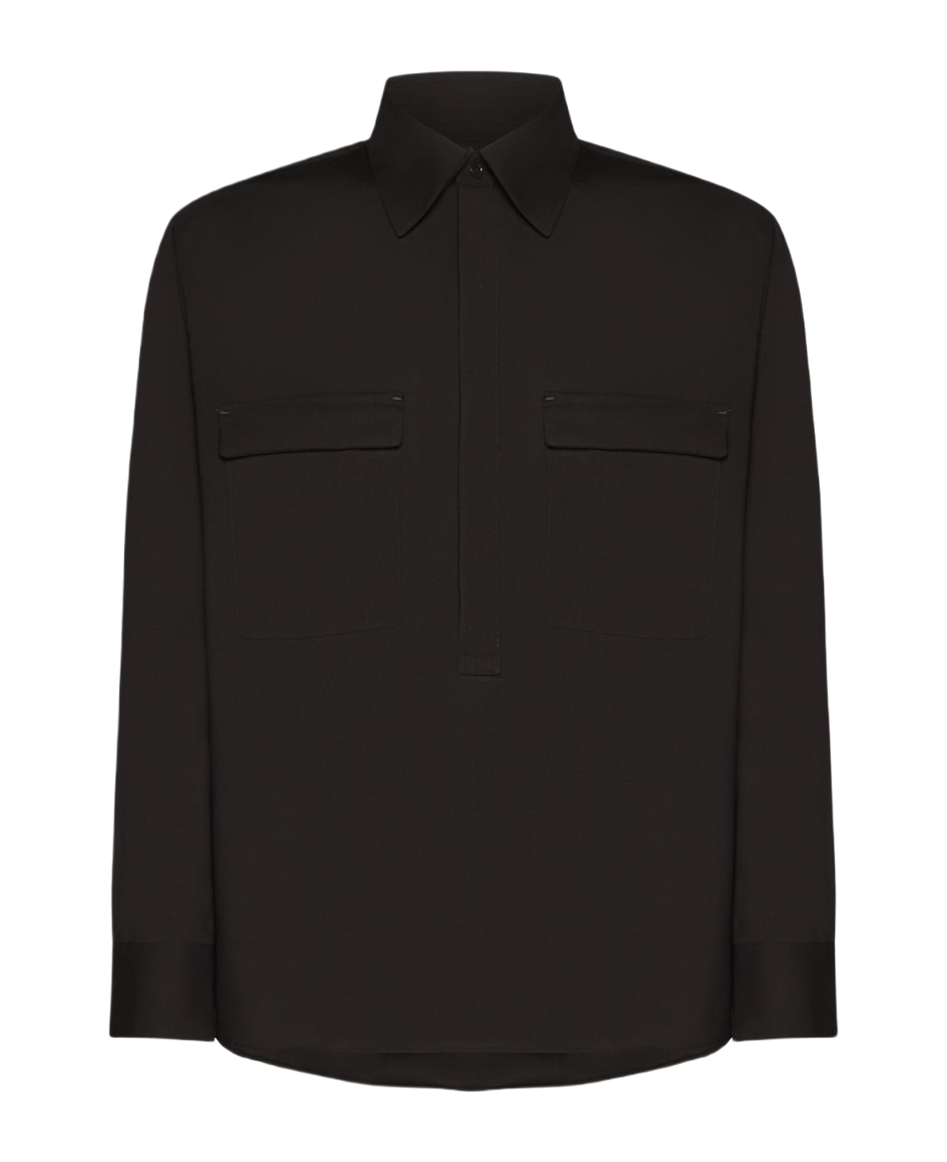 PT Torino Wool Shirt - Marrone scuro