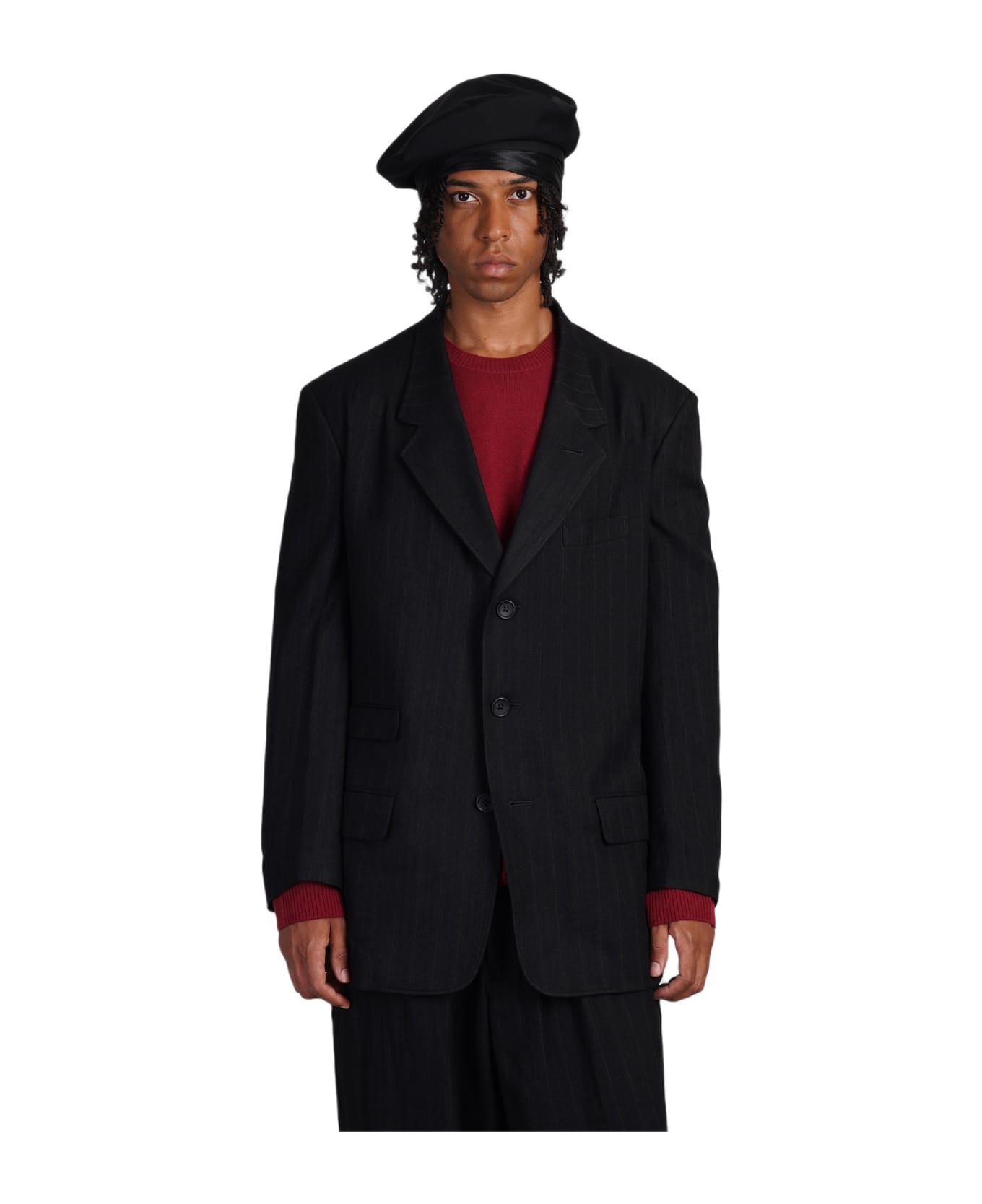 Yohji Yamamoto Blazer In Black Rayon | italist