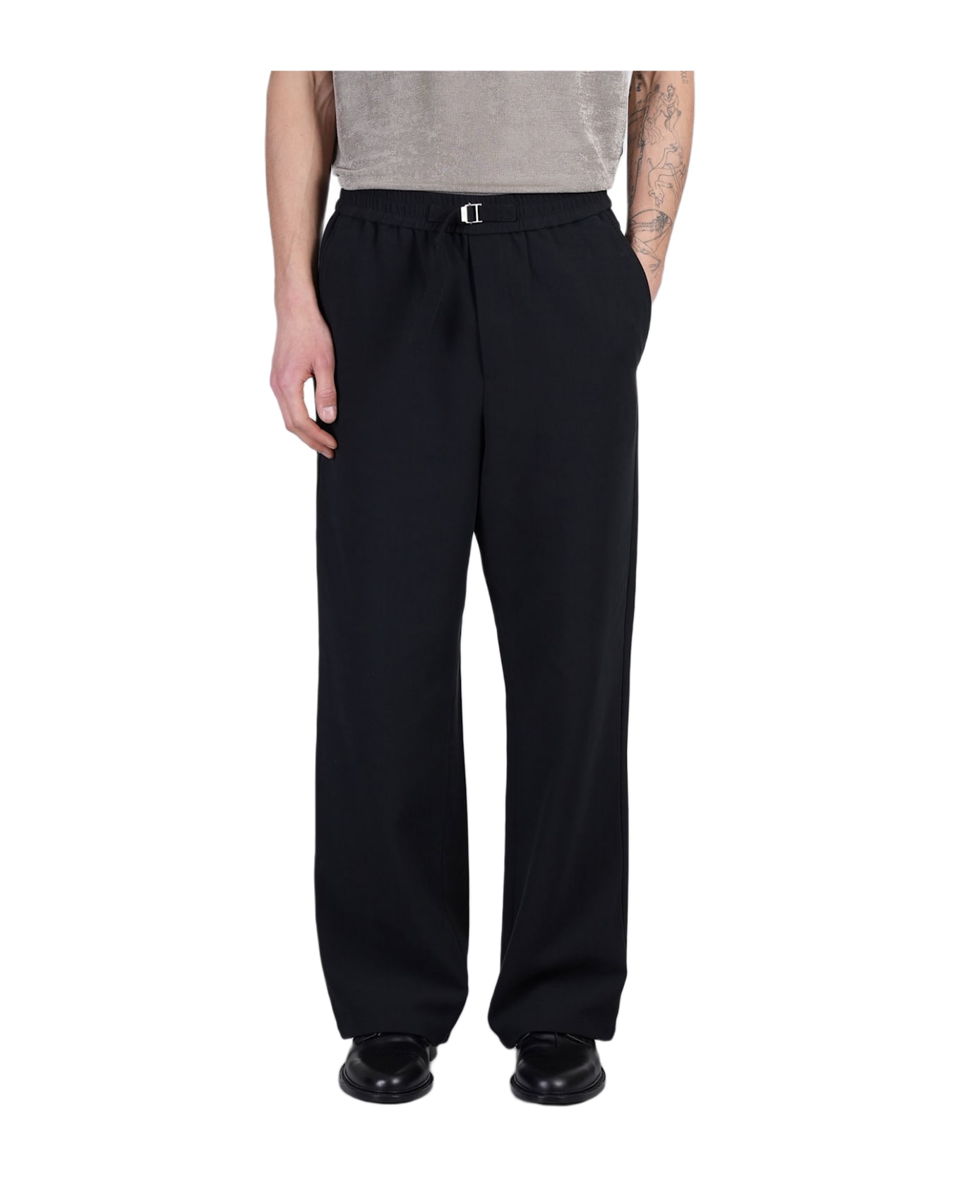 Ami Alexandre Mattiussi Pants In Black Cotton - black