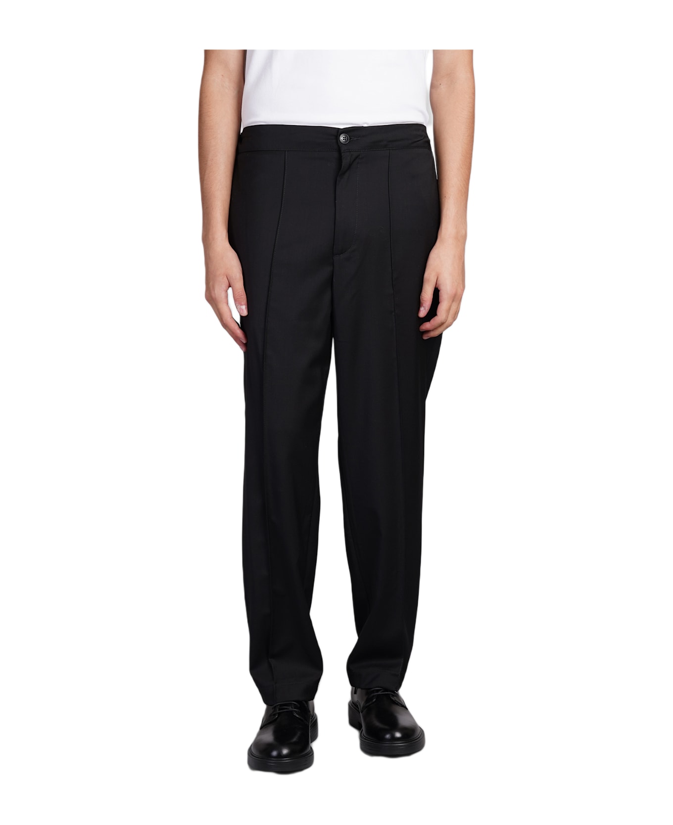 costumein Alexis Pants In Black Wool - black