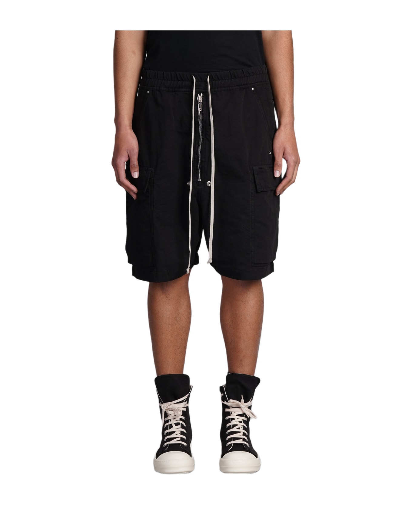 DRKSHDW 'cargobela' Bermuda Shorts - BLACK ショートパンツ