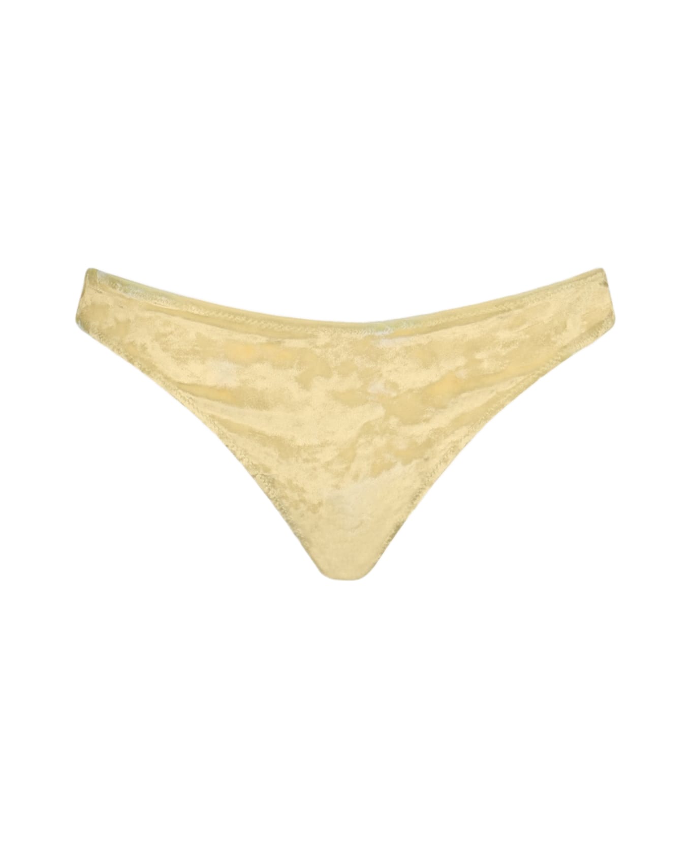 MC2 Saint Barth Woman Yellow Chenille Cheeky Swim Briefs Naomi - YELLOW