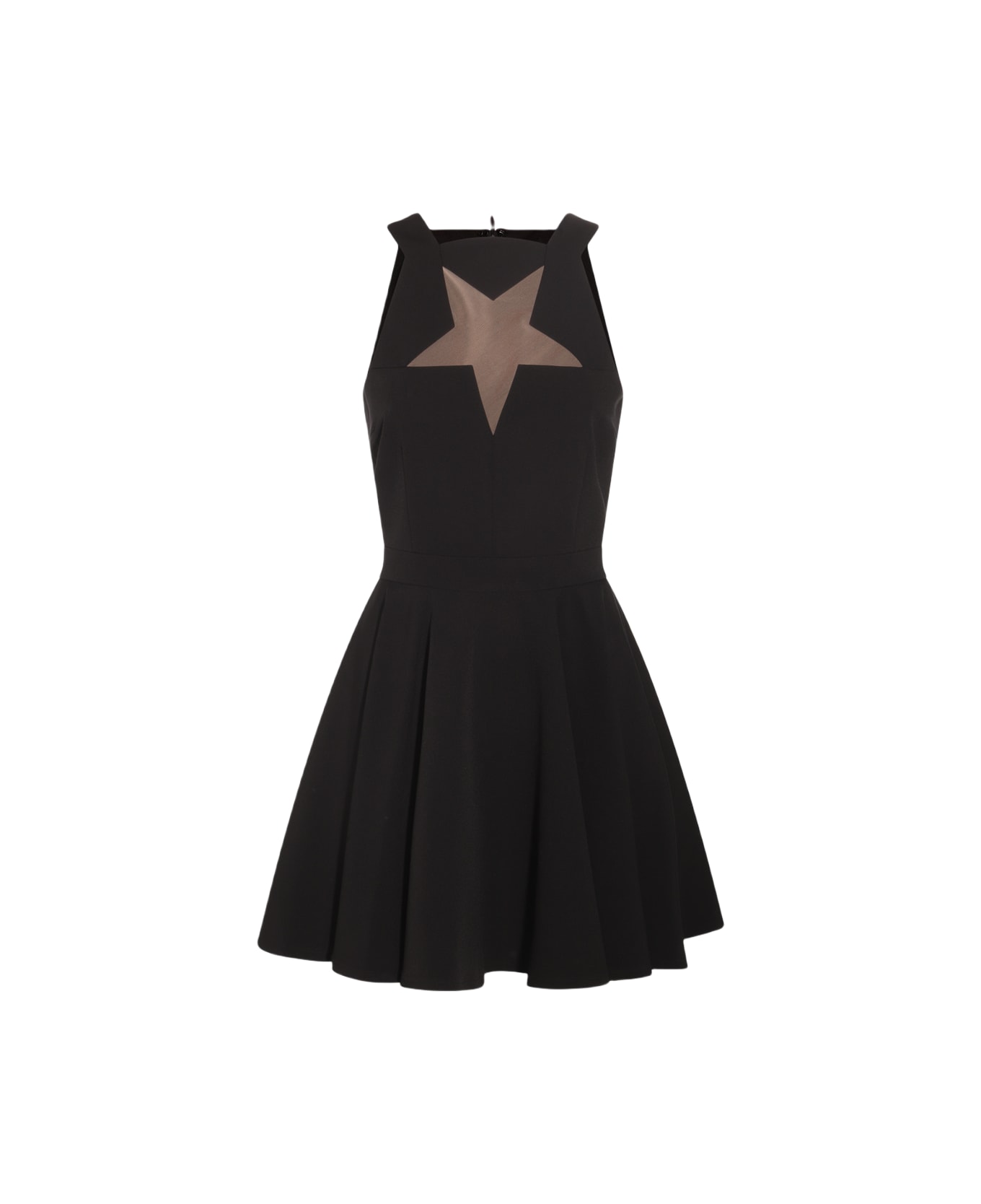 Versace Jeans Couture Black Stretch Star Mini Dress - Black
