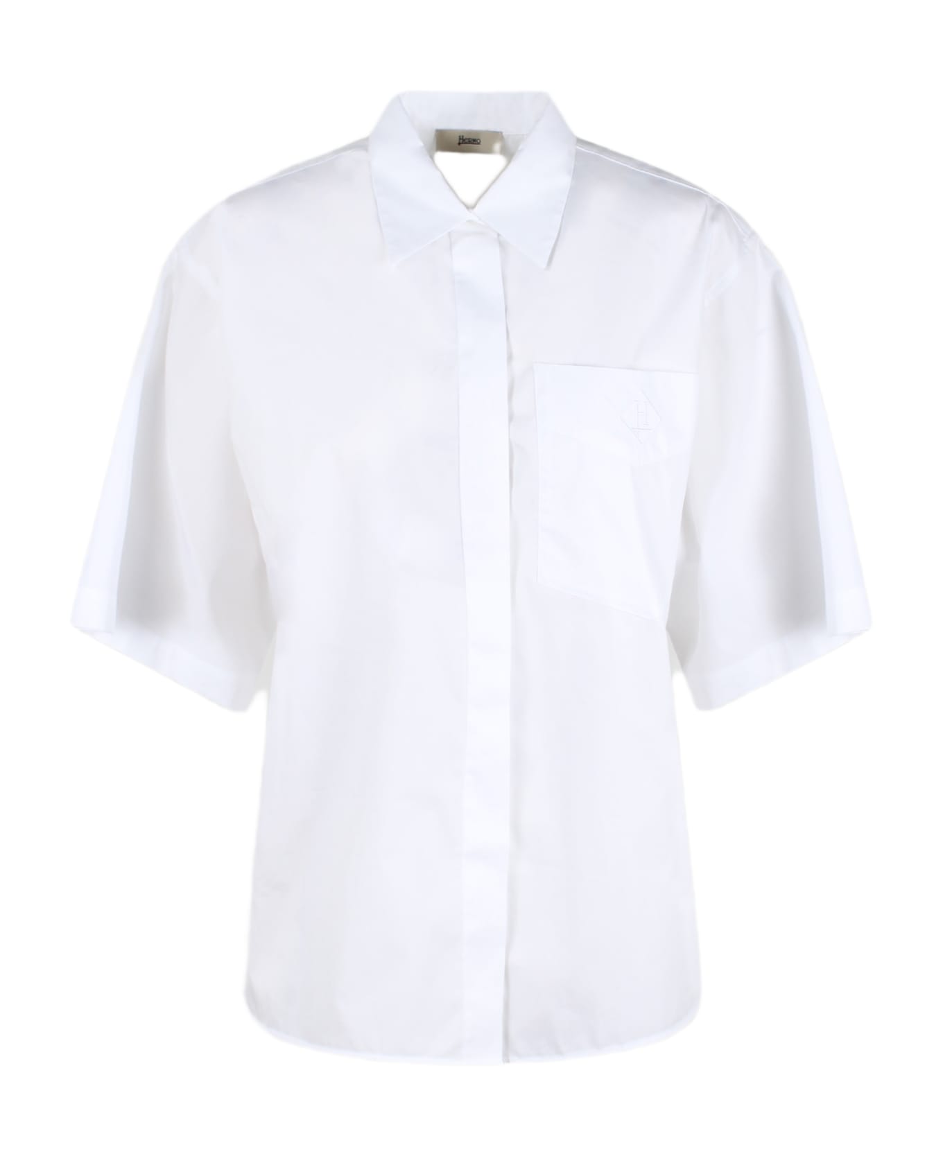 Herno Cotton Short-sleeved Shirt - White シャツ