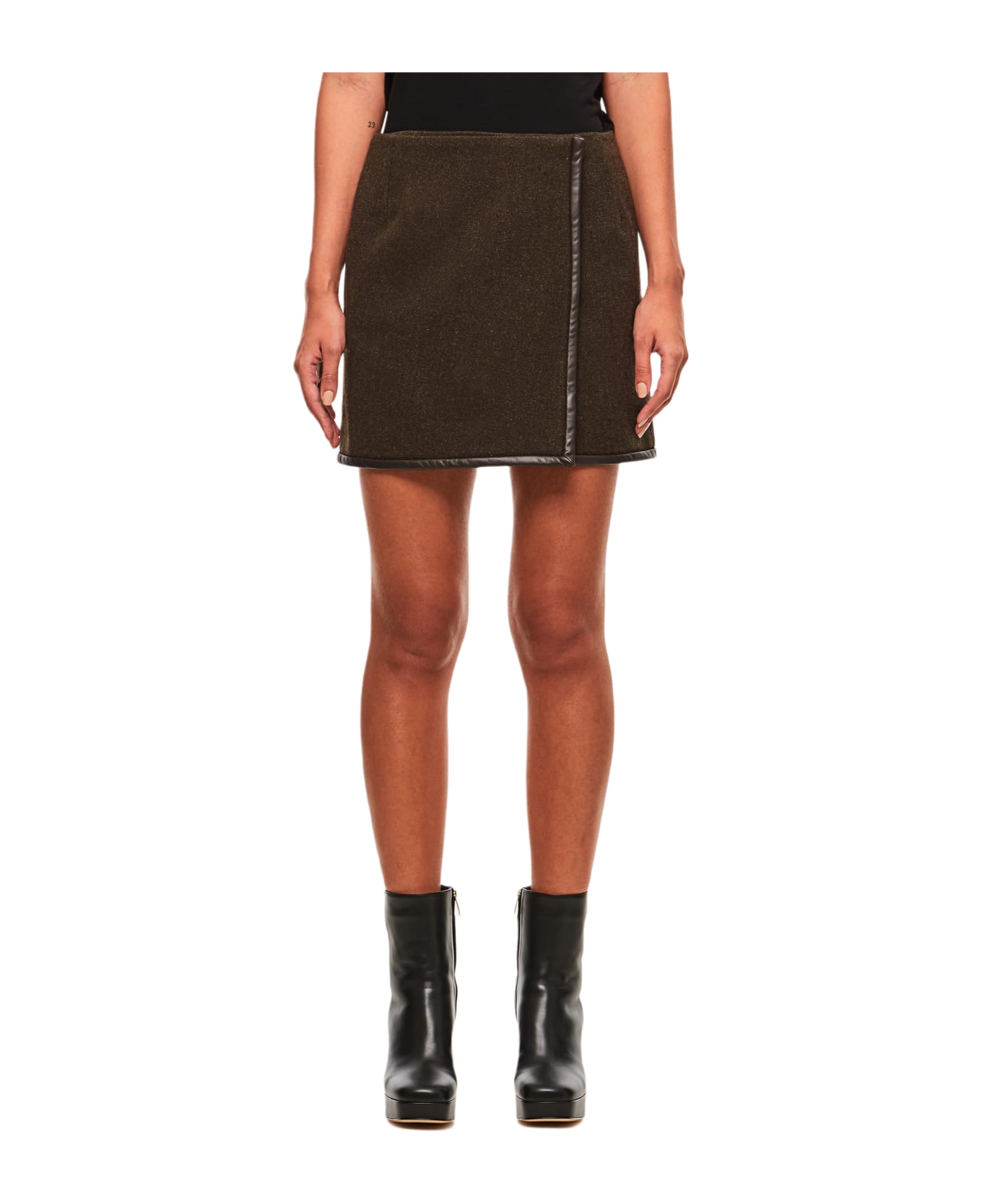 Golden Goose Wool Miniskirt - Brown スカート