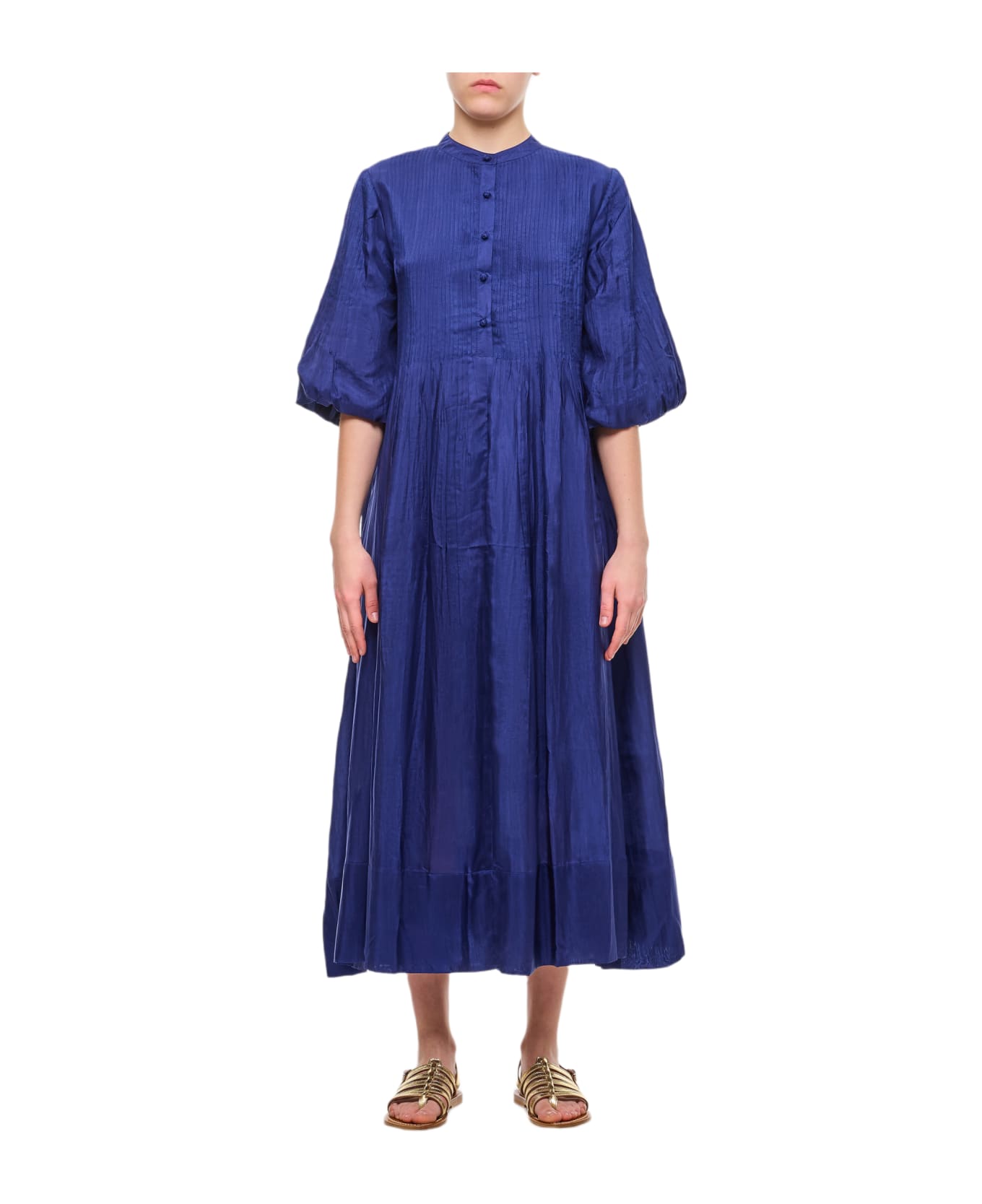 The Rose Ibiza Marine Silk Dress - Blue ワンピース＆ドレス