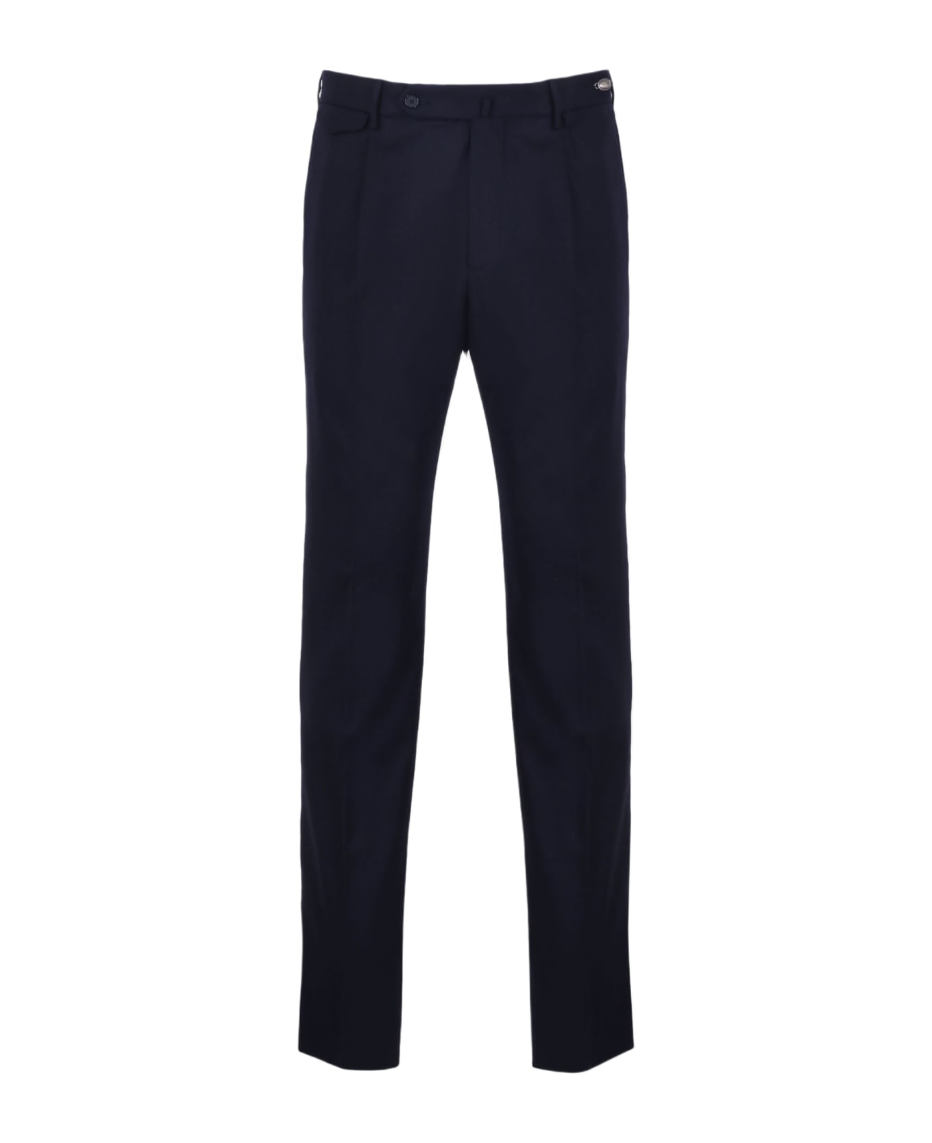 Tagliatore Wool Stretch Tailored Trousers - Blue