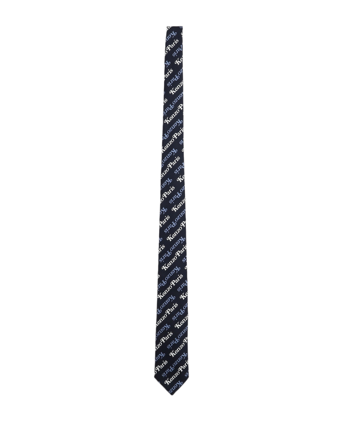 Kenzo Tie In Blue Cotton - blue