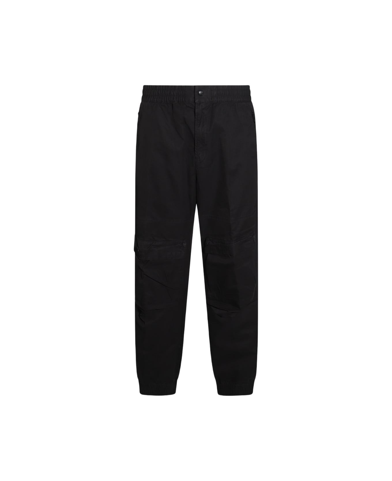 Diesel Black Cotton Pants Diesel - BLACK