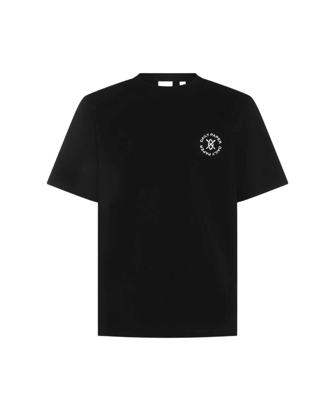 Daily Paper Black And White Cotton T-shirt - Black