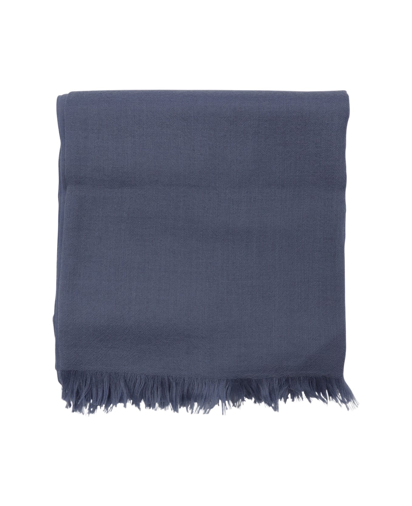 Brunello Cucinelli Blue Silk Scarves - Light Blue