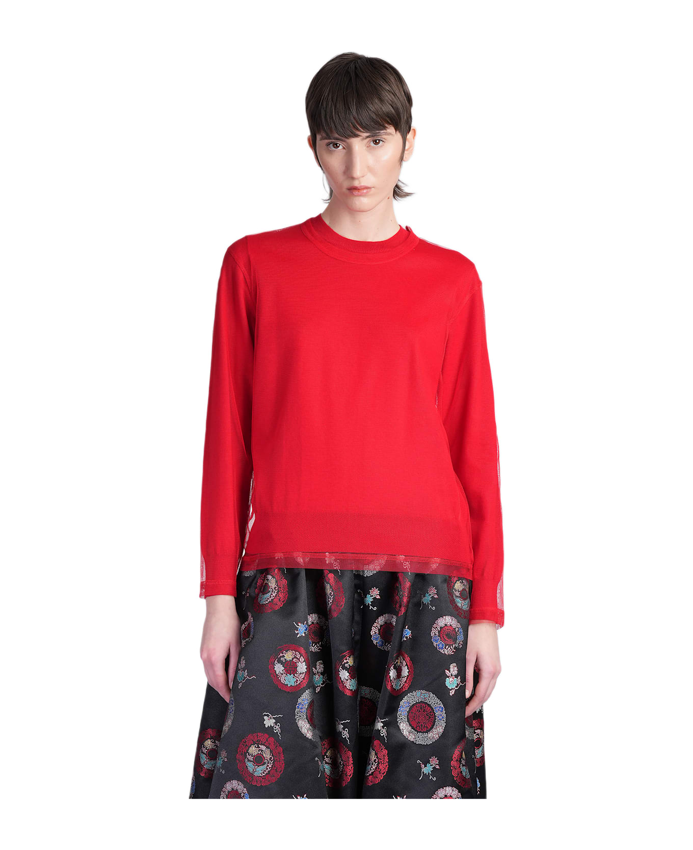 Comme des Garçons Knitwear In Red Wool - red