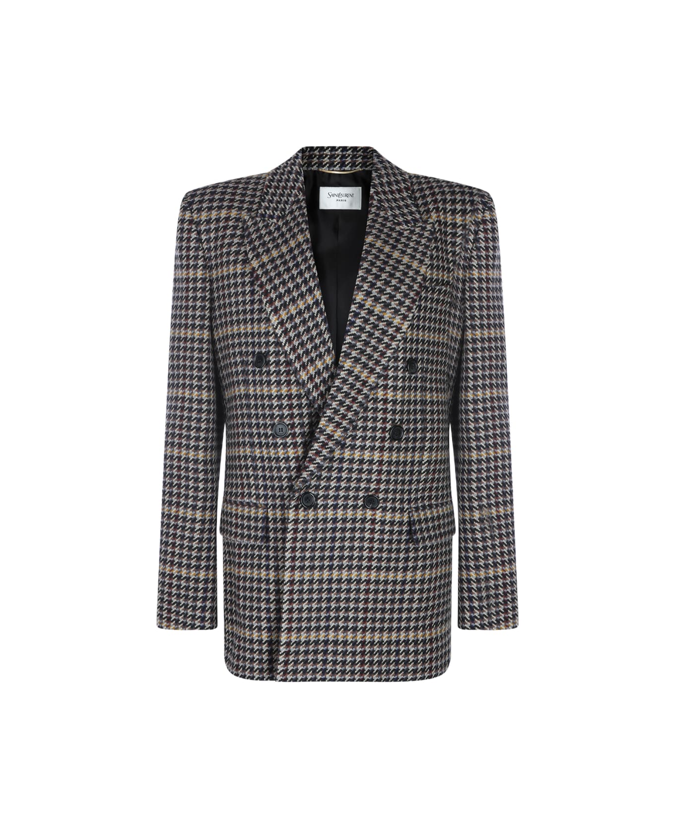 Saint Laurent Multicolor Wool Blazer - MultiColour