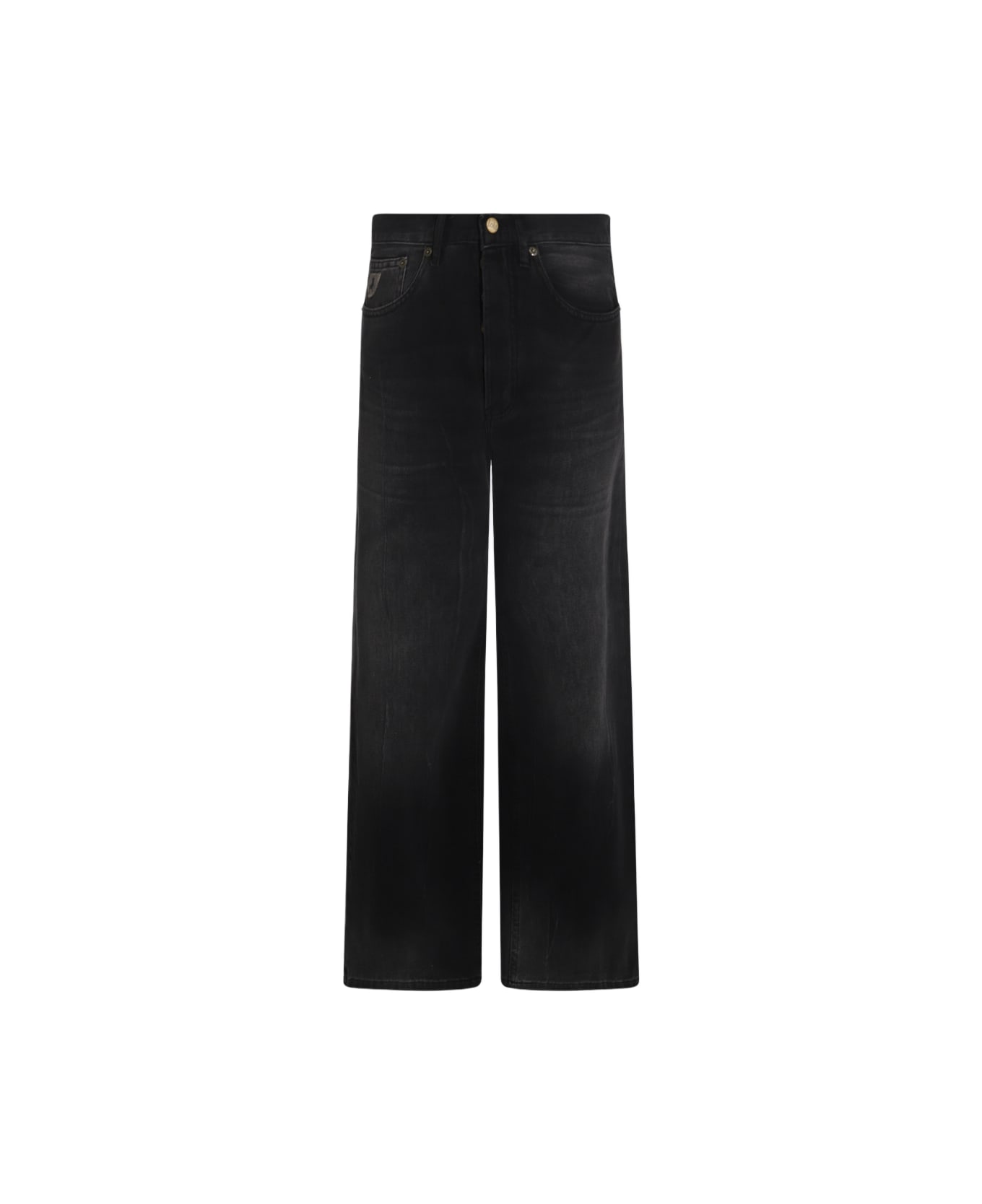 Lois Black Denim Cotton Jeans - Black