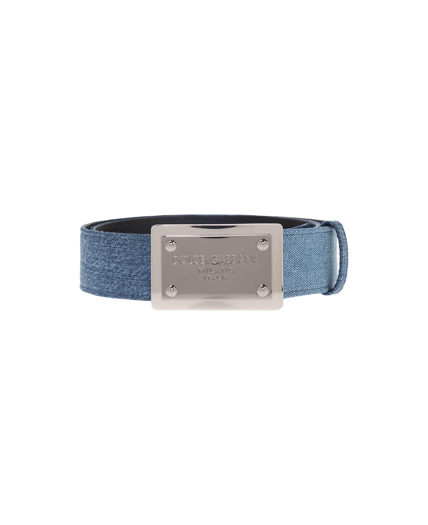 Dolce & Gabbana Denim Belt - Blue