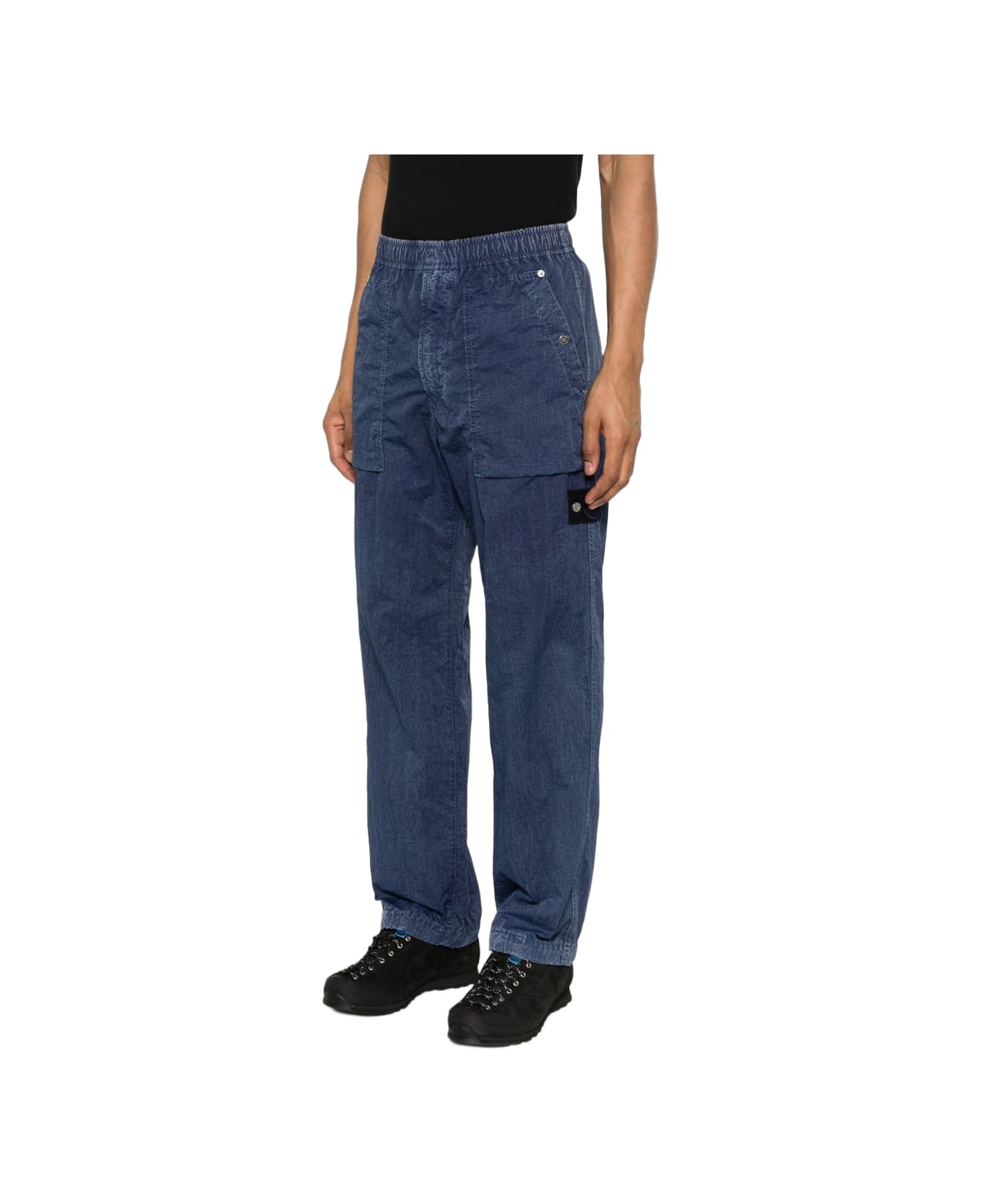 Stone Island Loose Fit Trousers - Blue