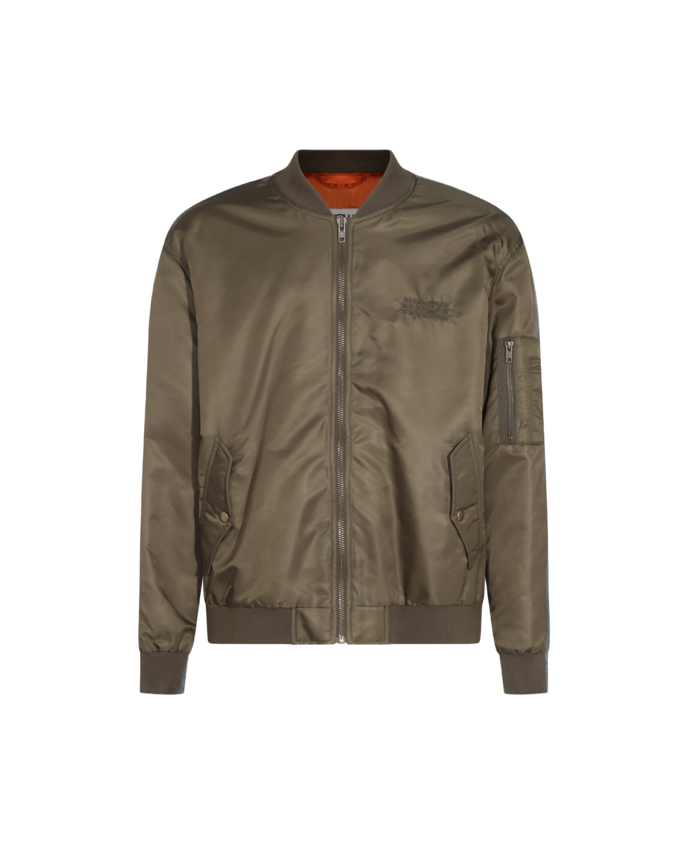 MM6 Maison Margiela Bimaterial Bomber Jacket - Multicolor